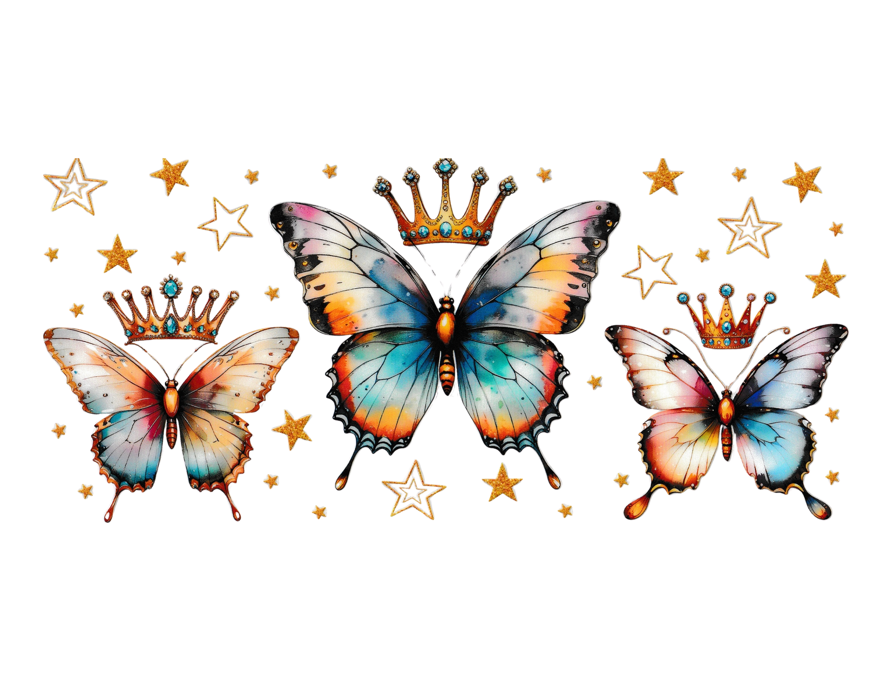 16oz Cup Wrap Butterfly