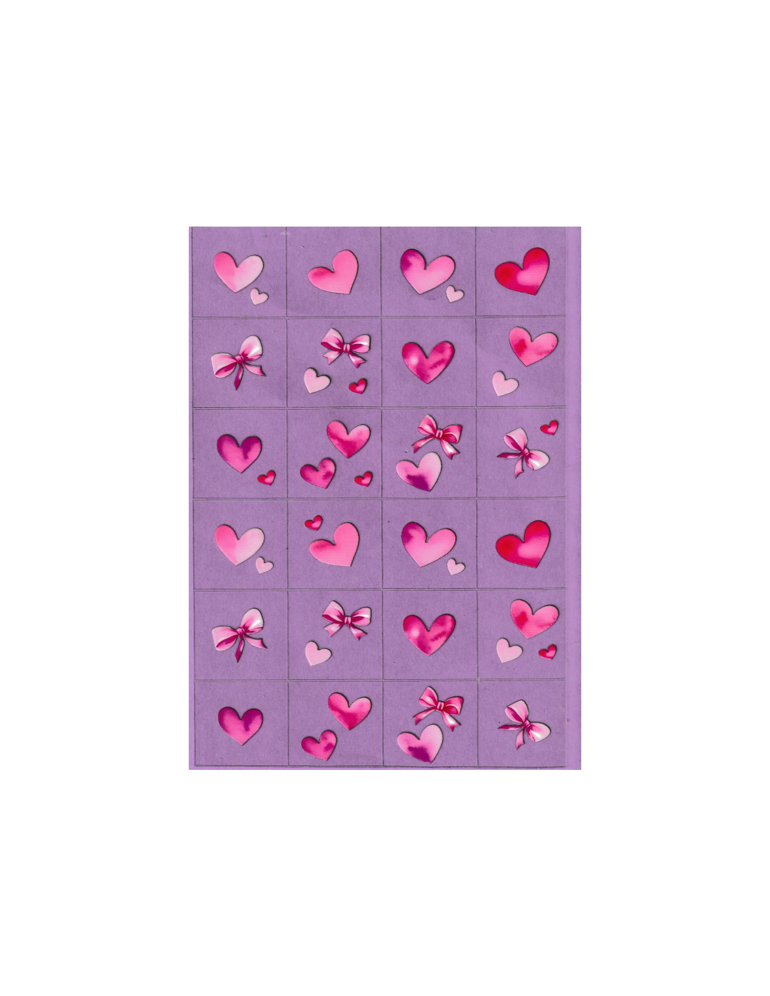 Kiss Cut Wrap Hearts