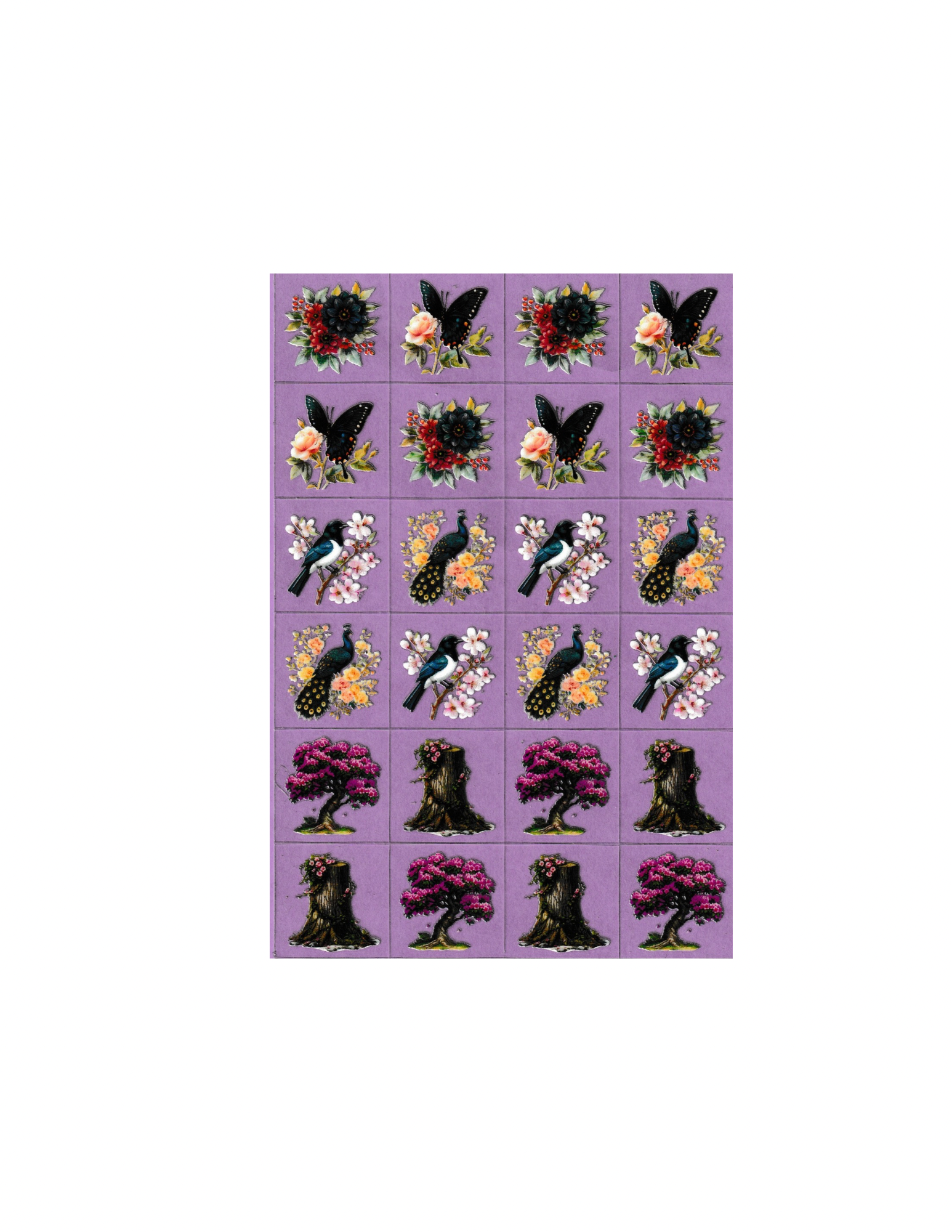 Kiss Cut Wrap Butterfly/ Flowers