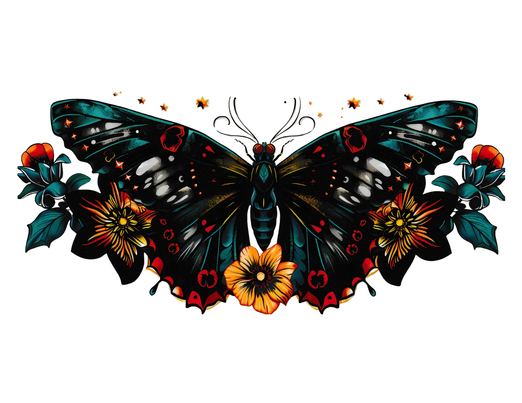 16oz Cup Wrap Big Butterfly