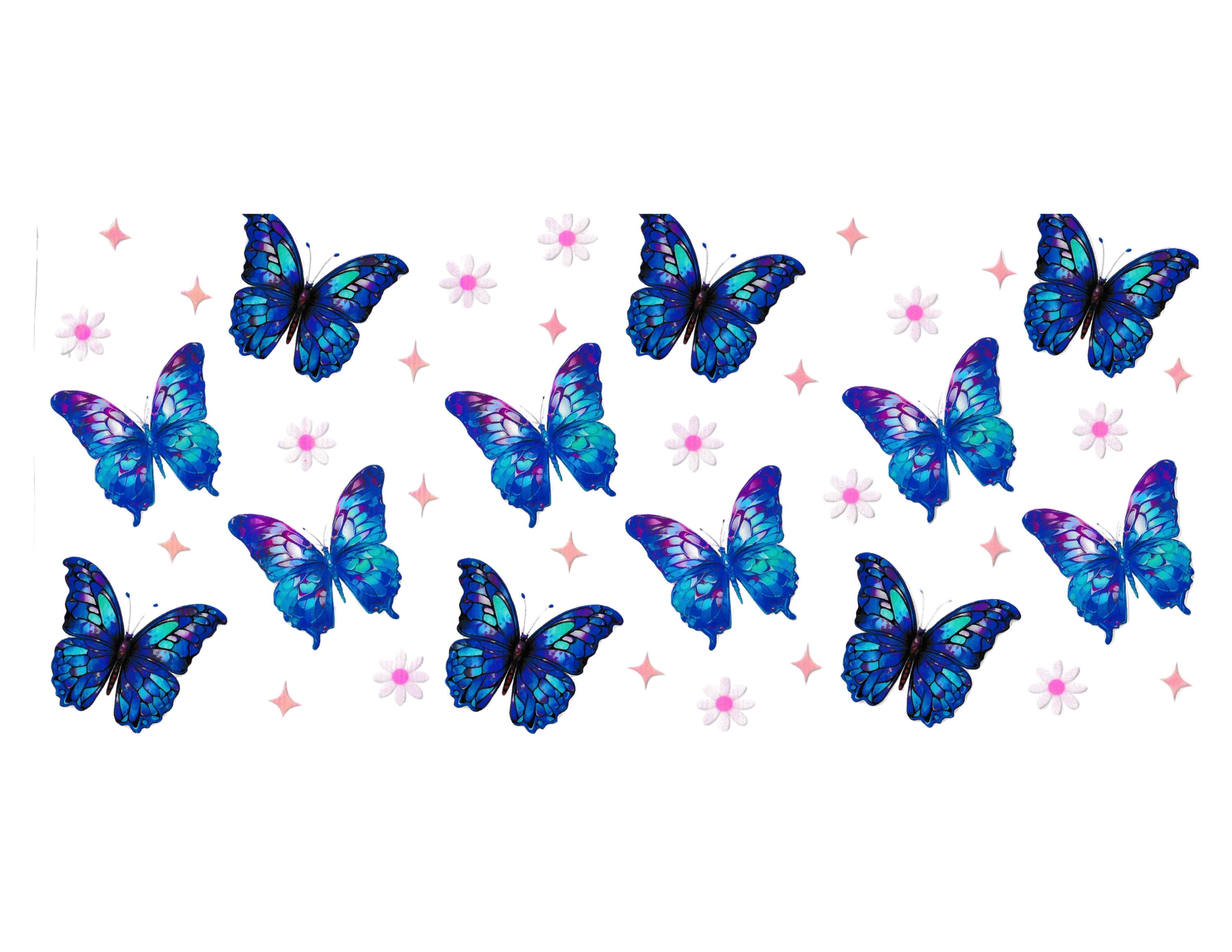 16oz Cup Wrap Butterfly