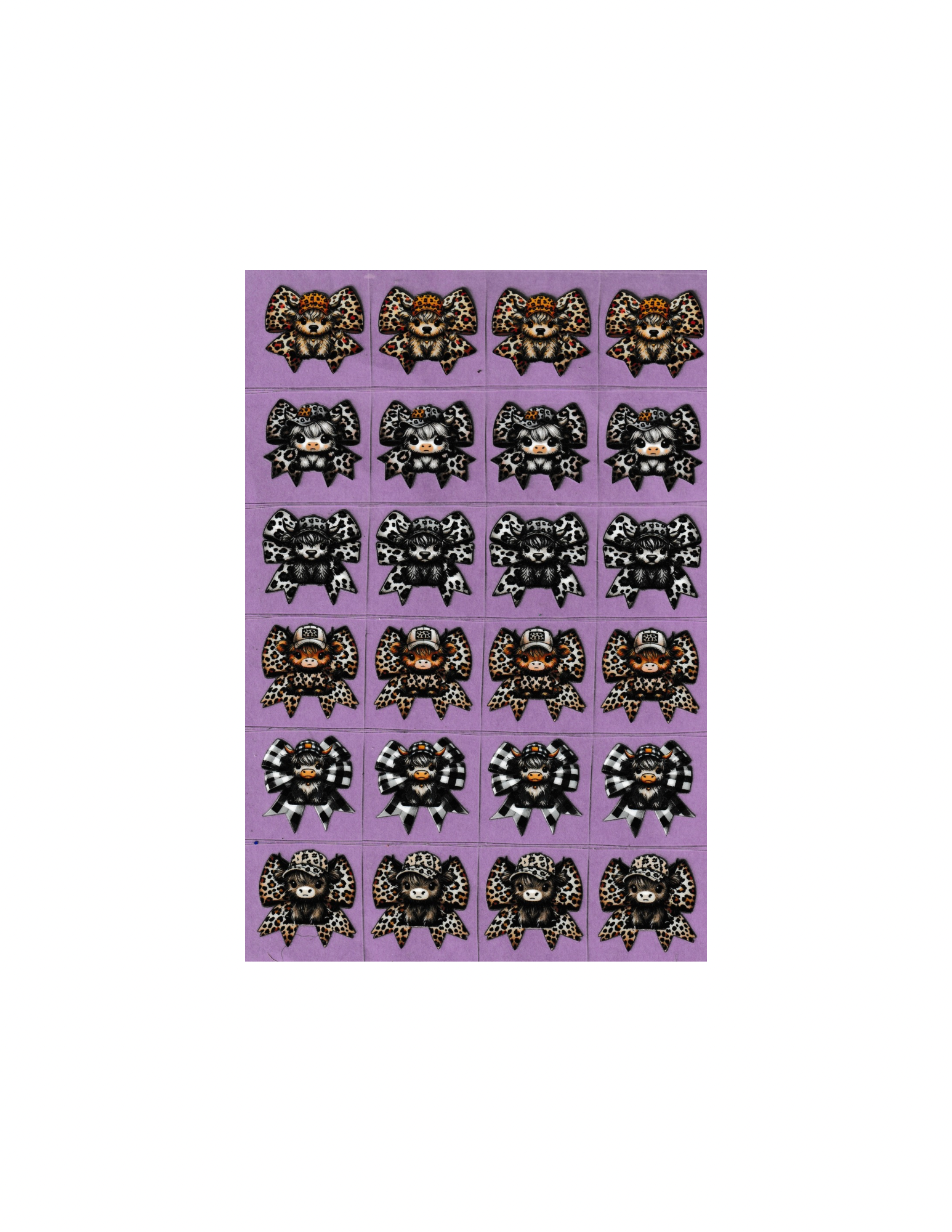 Kiss Cut Wrap Cows