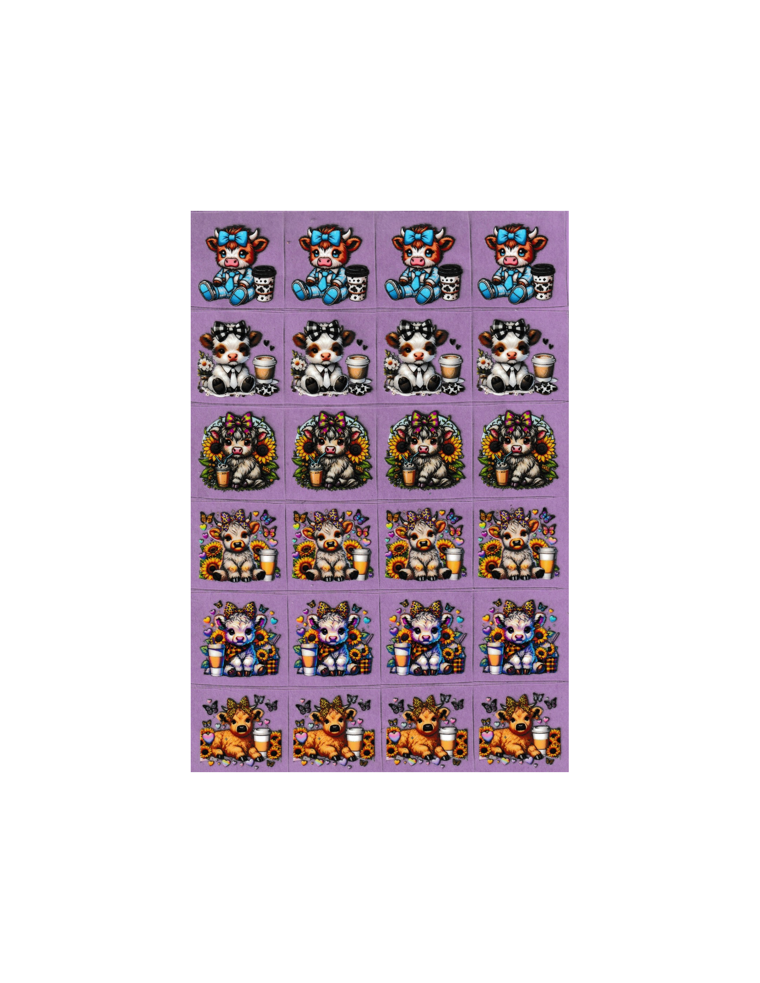 Kiss Cut Wrap Cows