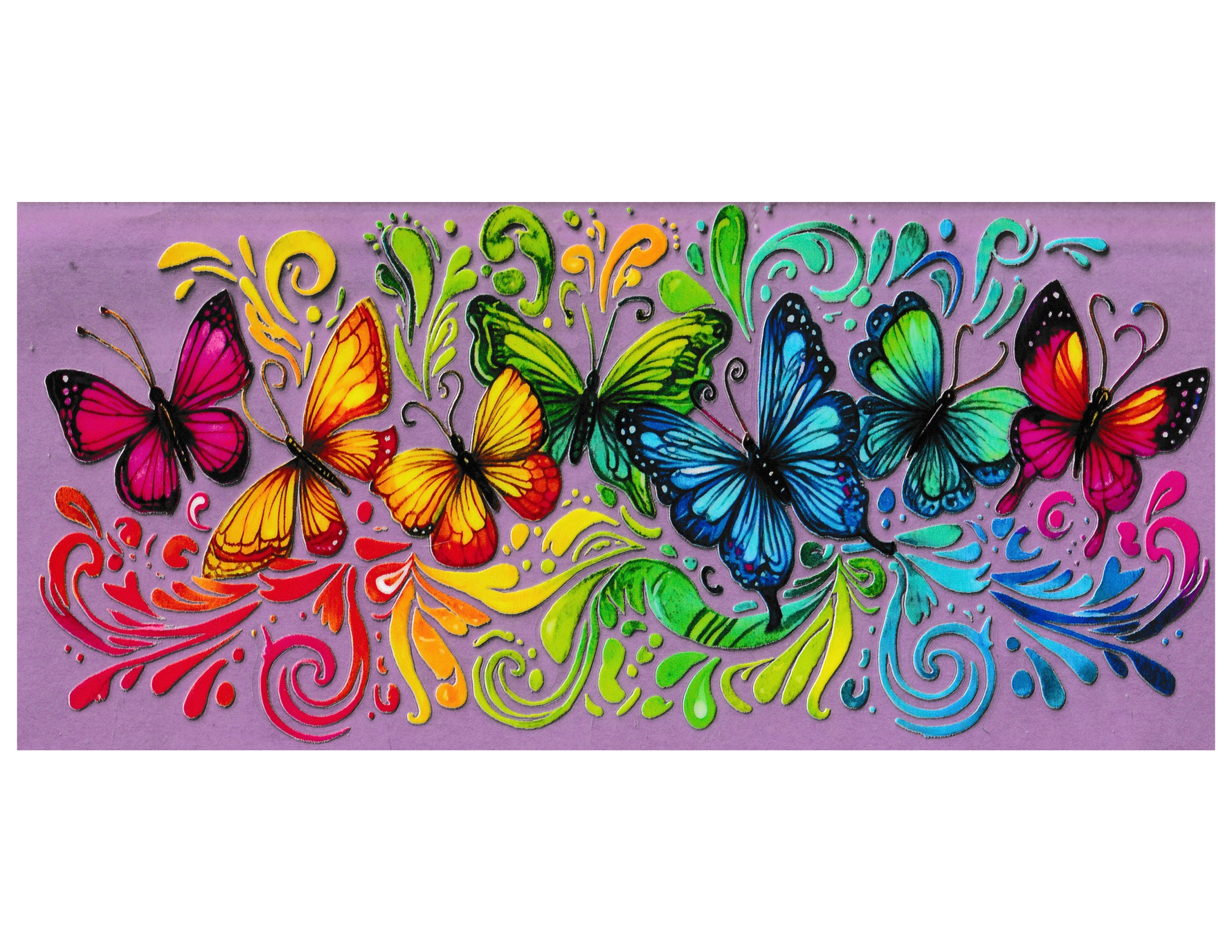 16oz Cup Wrap Butterfly