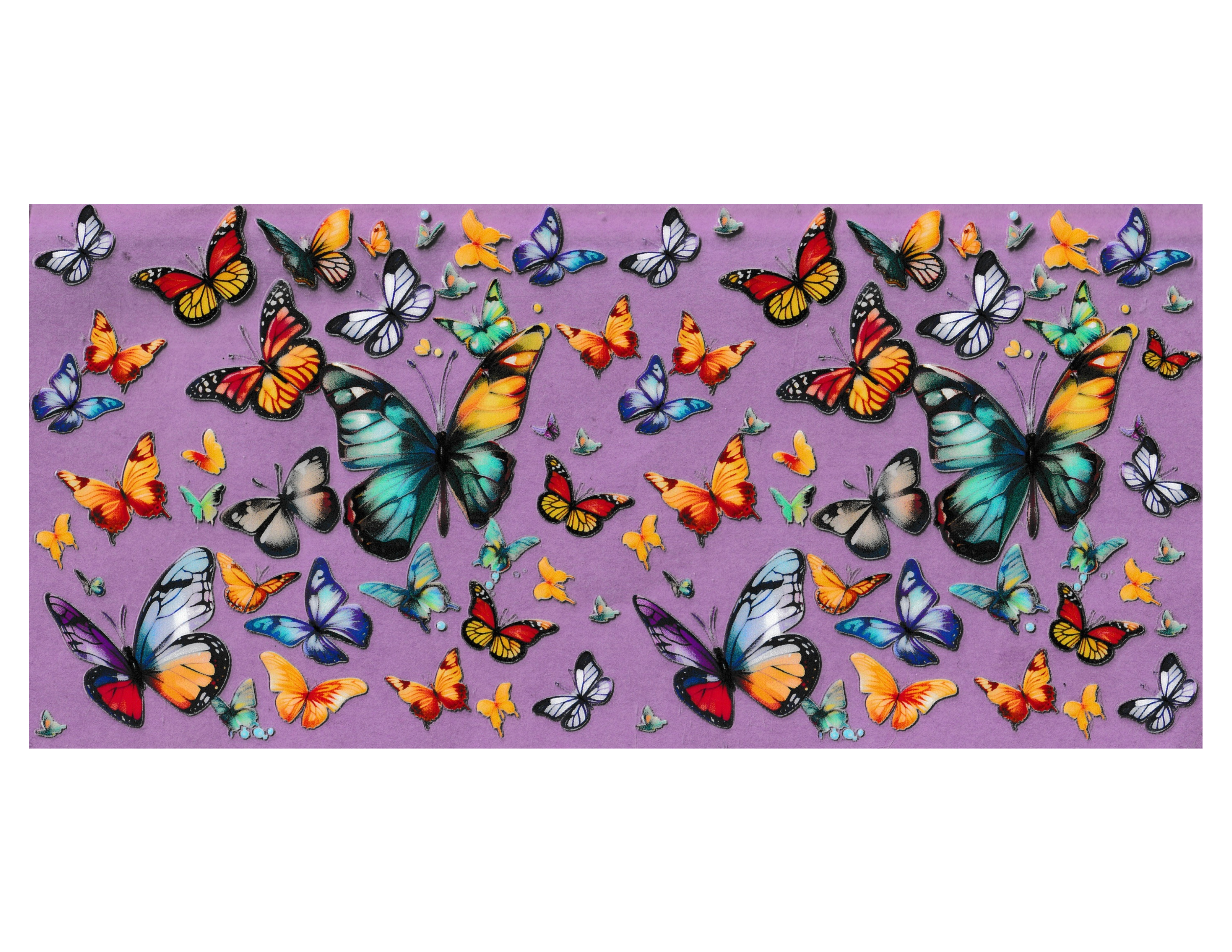 16oz Cup Wrap Butterfly