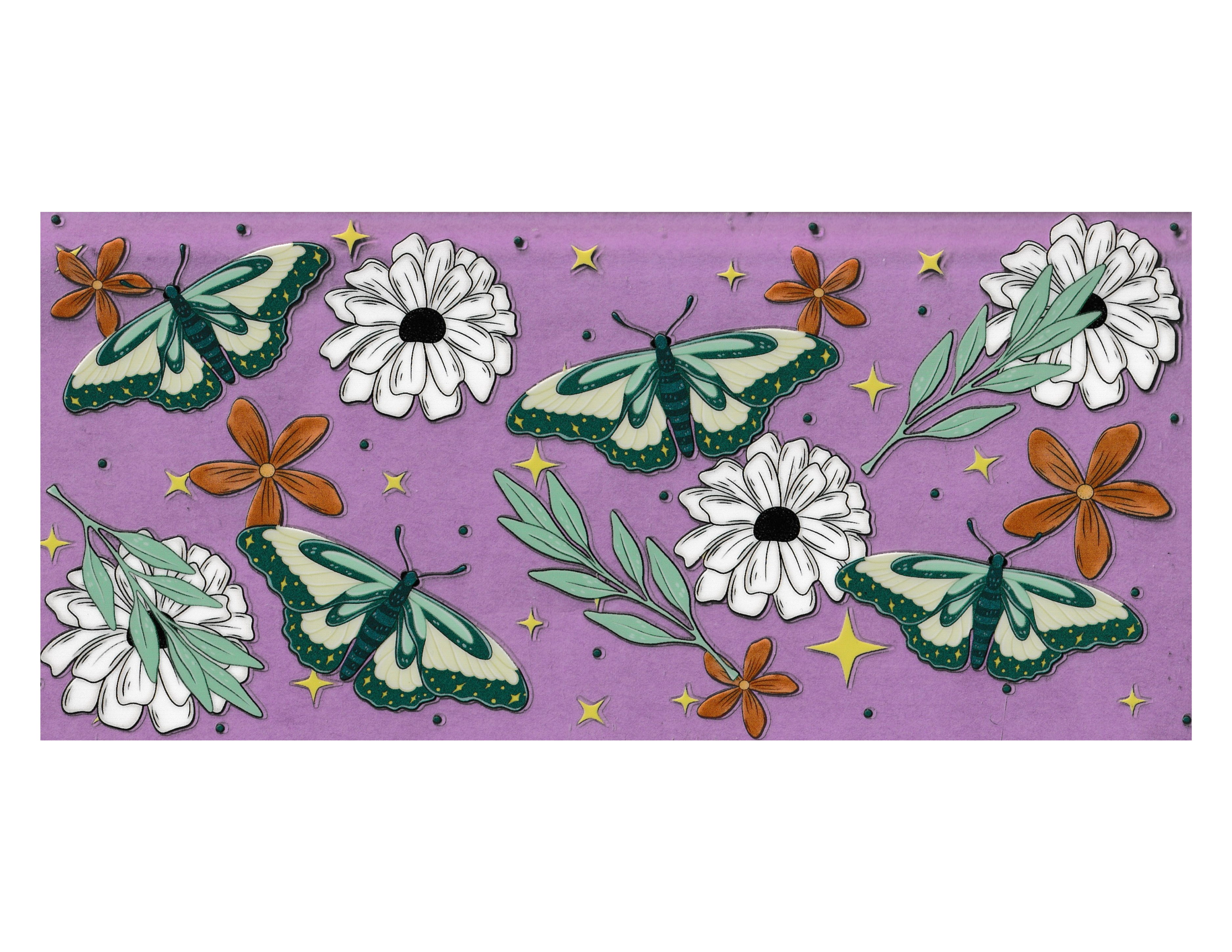 16oz Cup Wrap Butterfly