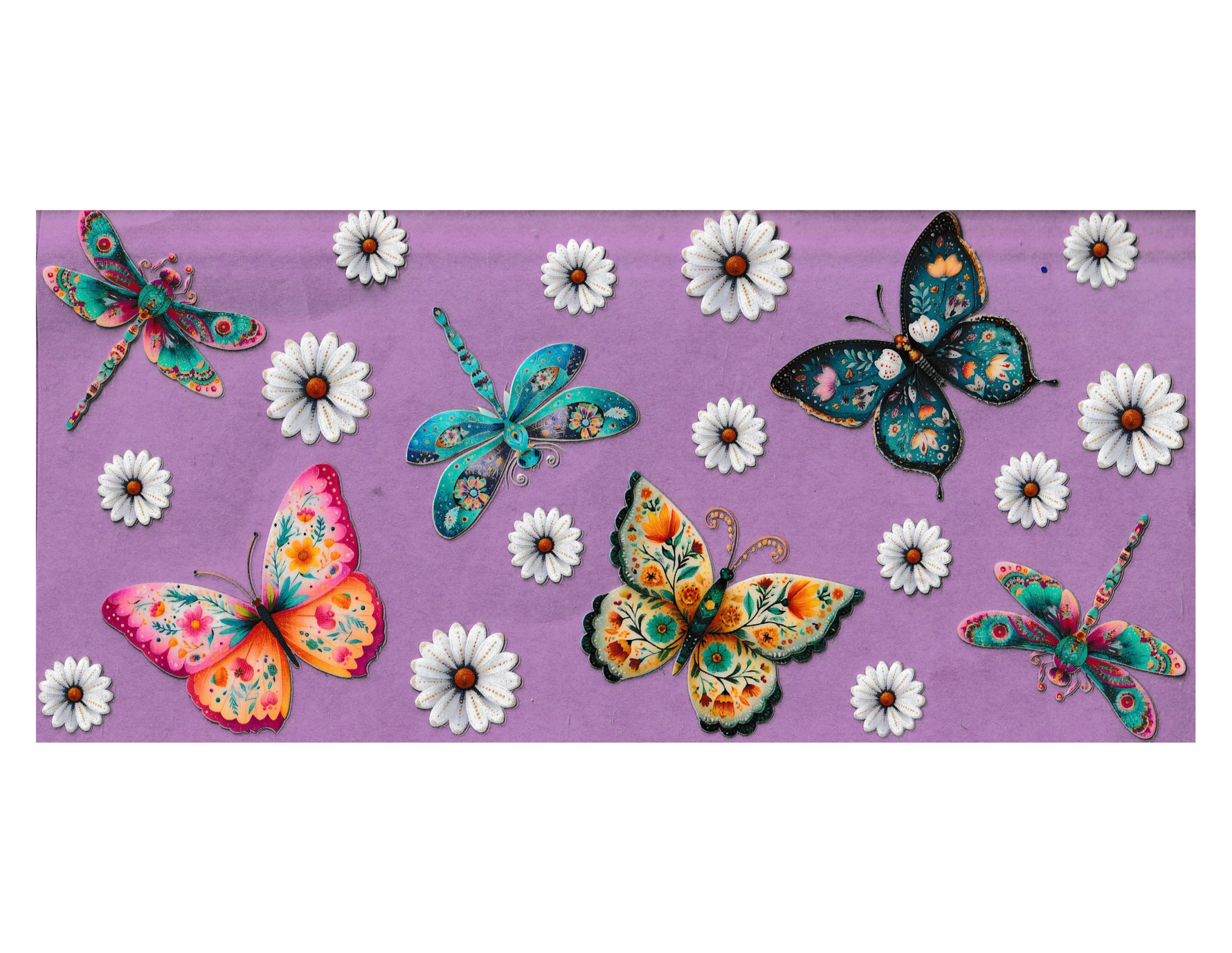 16oz Cup Wrap Butterfly