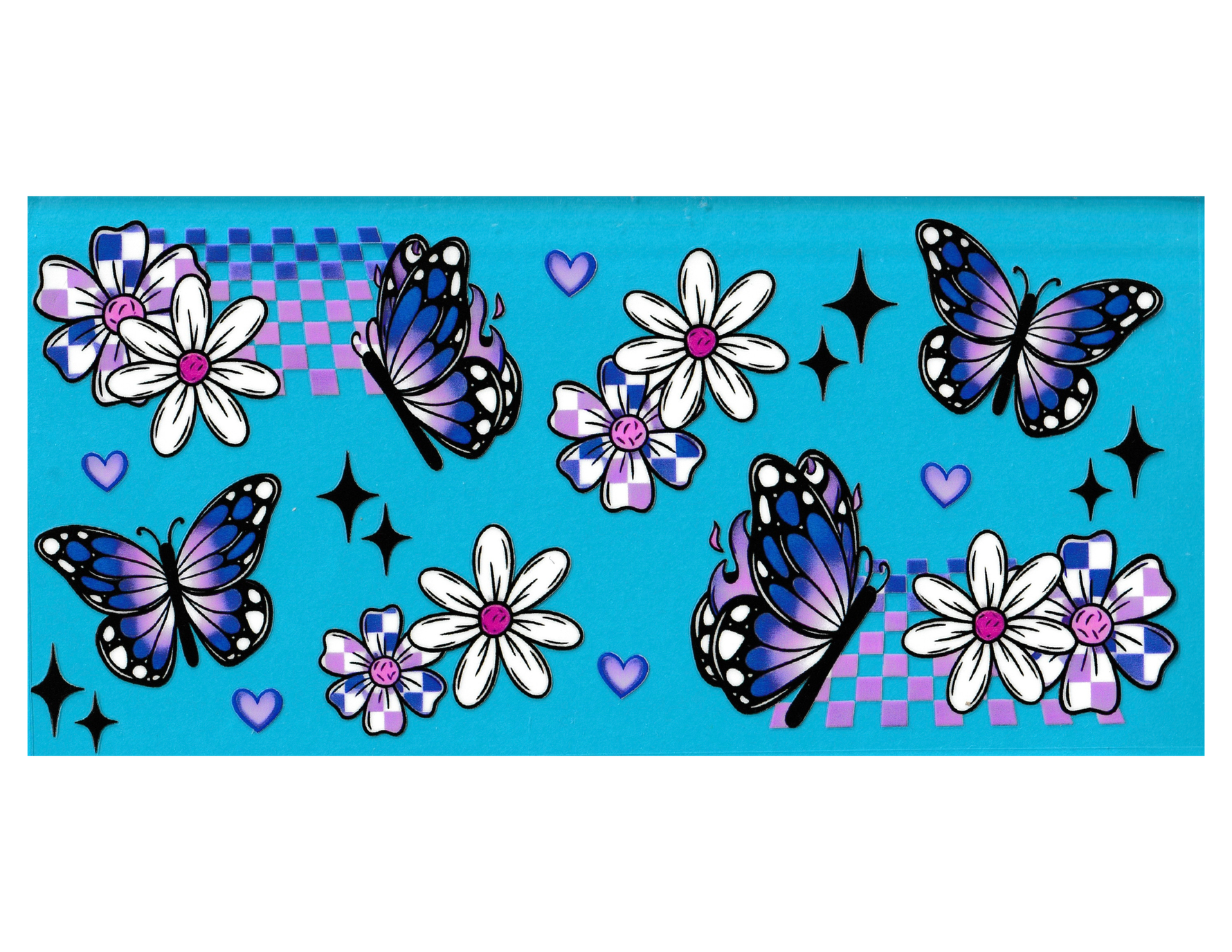 16oz Cup Wrap Butterfly