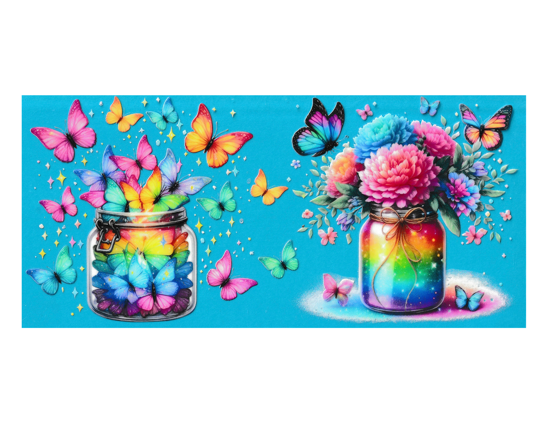16oz Cup Wrap Butterfly
