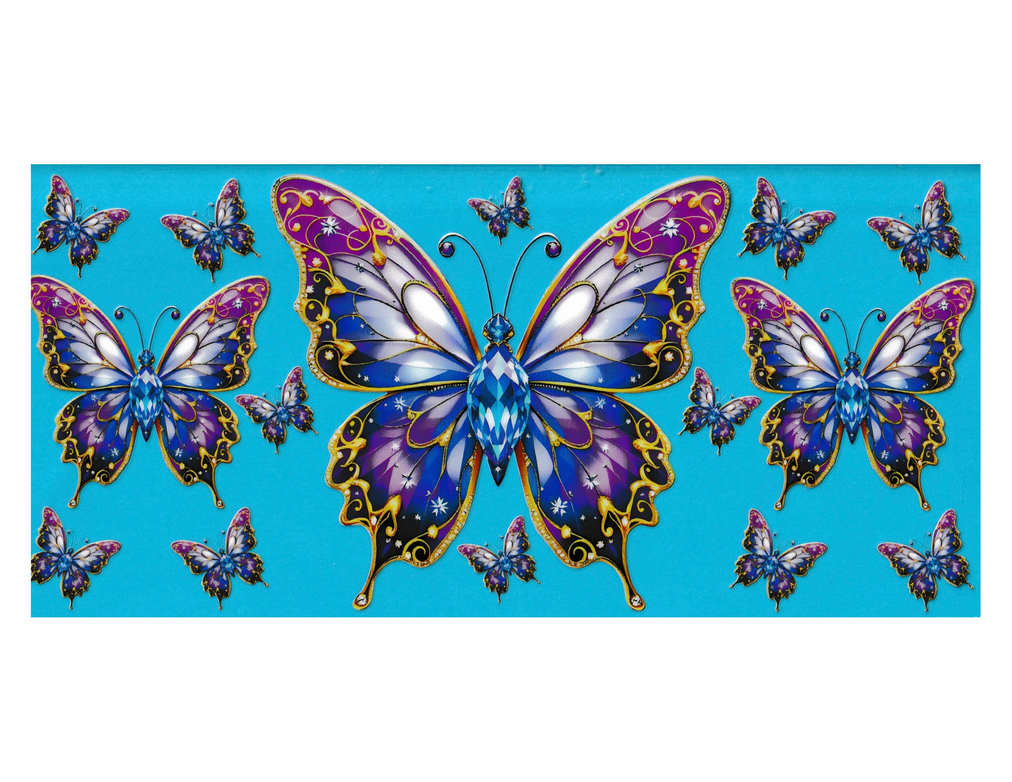 16oz Cup Wrap Butterfly