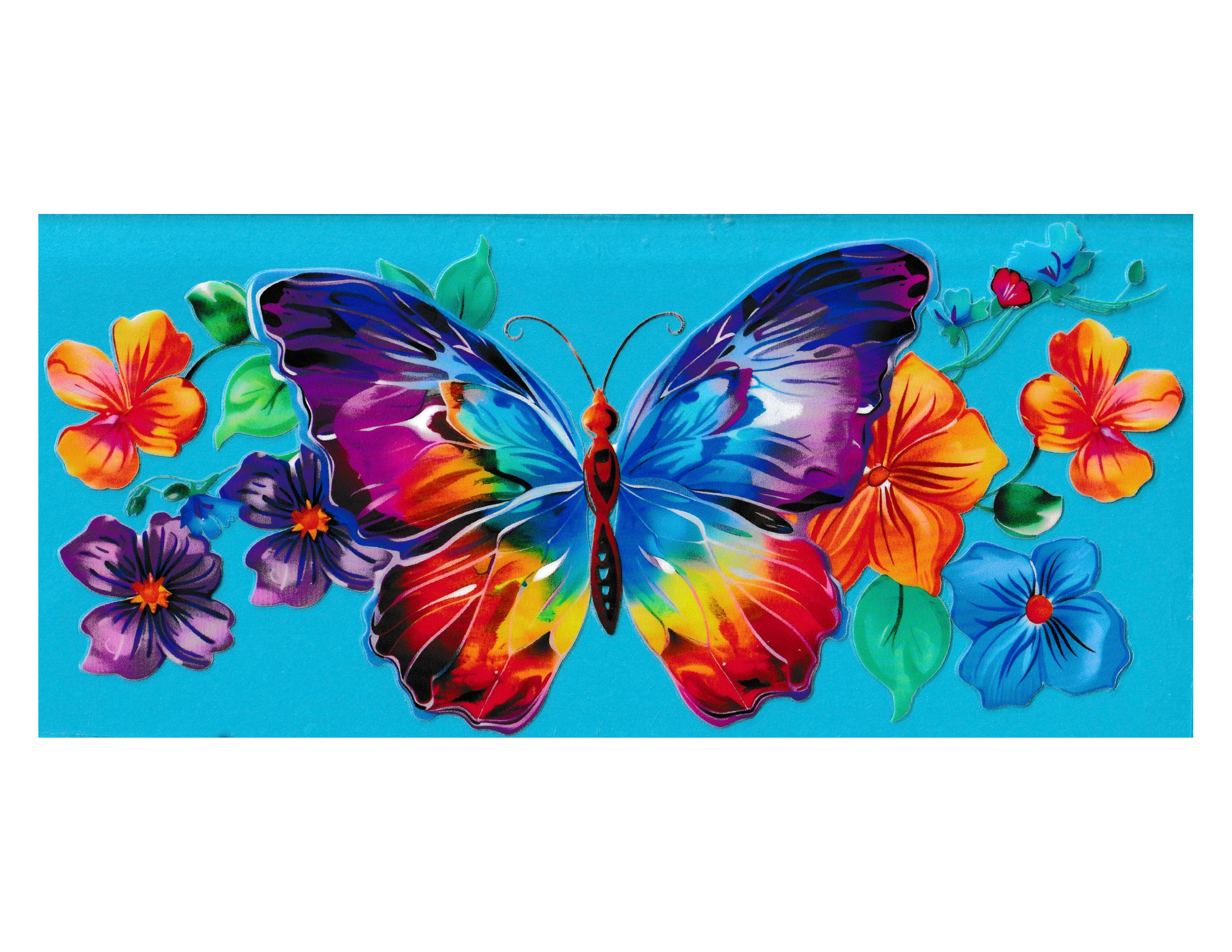 16oz Cup Wrap Butterfly