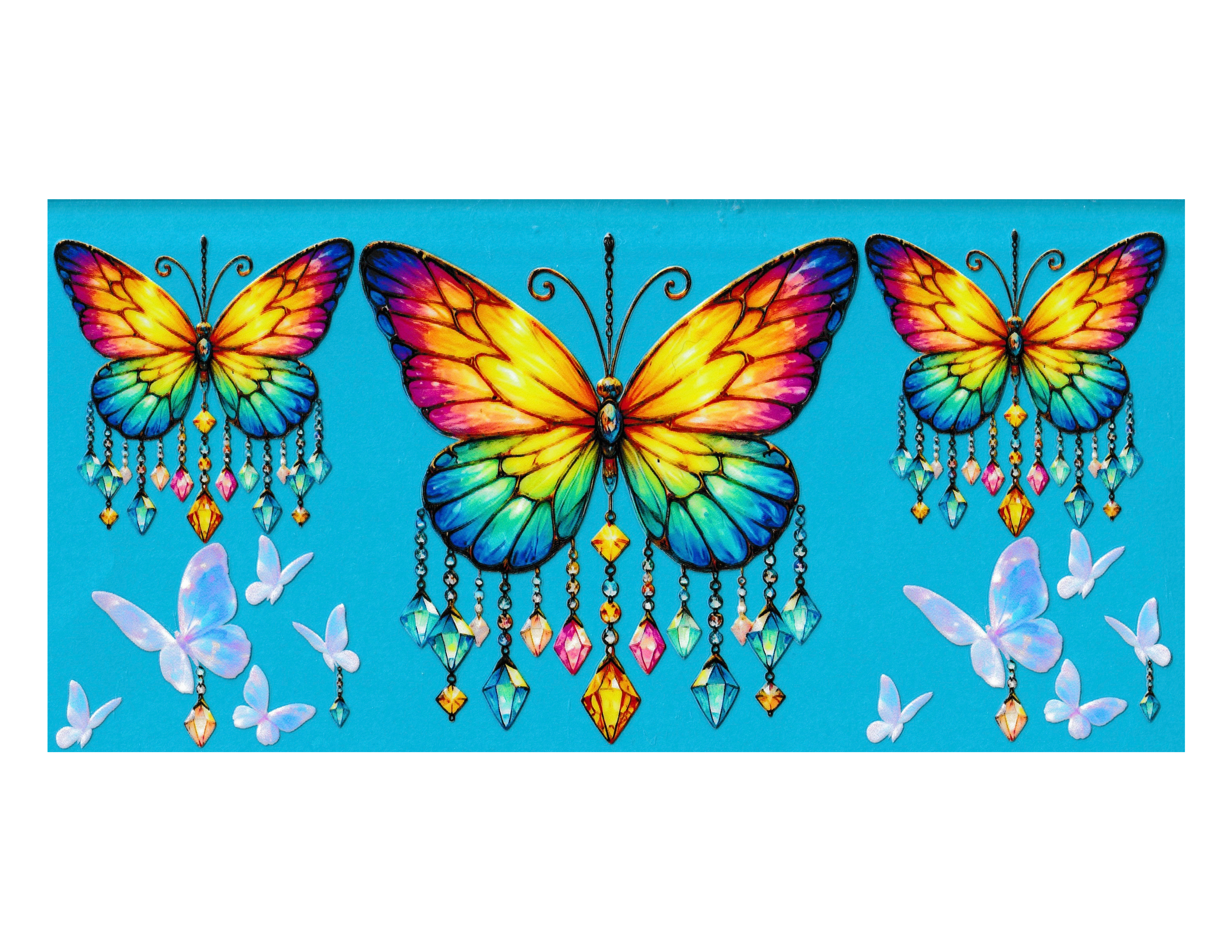 16oz Cup Wrap Butterfly