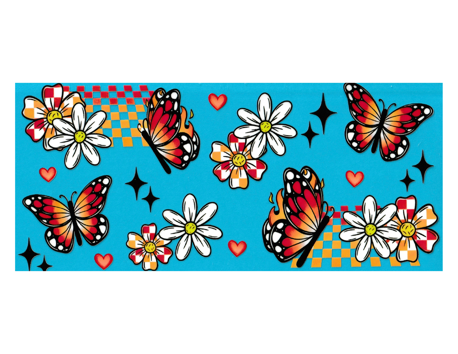 16oz Cup Wrap Butterfly