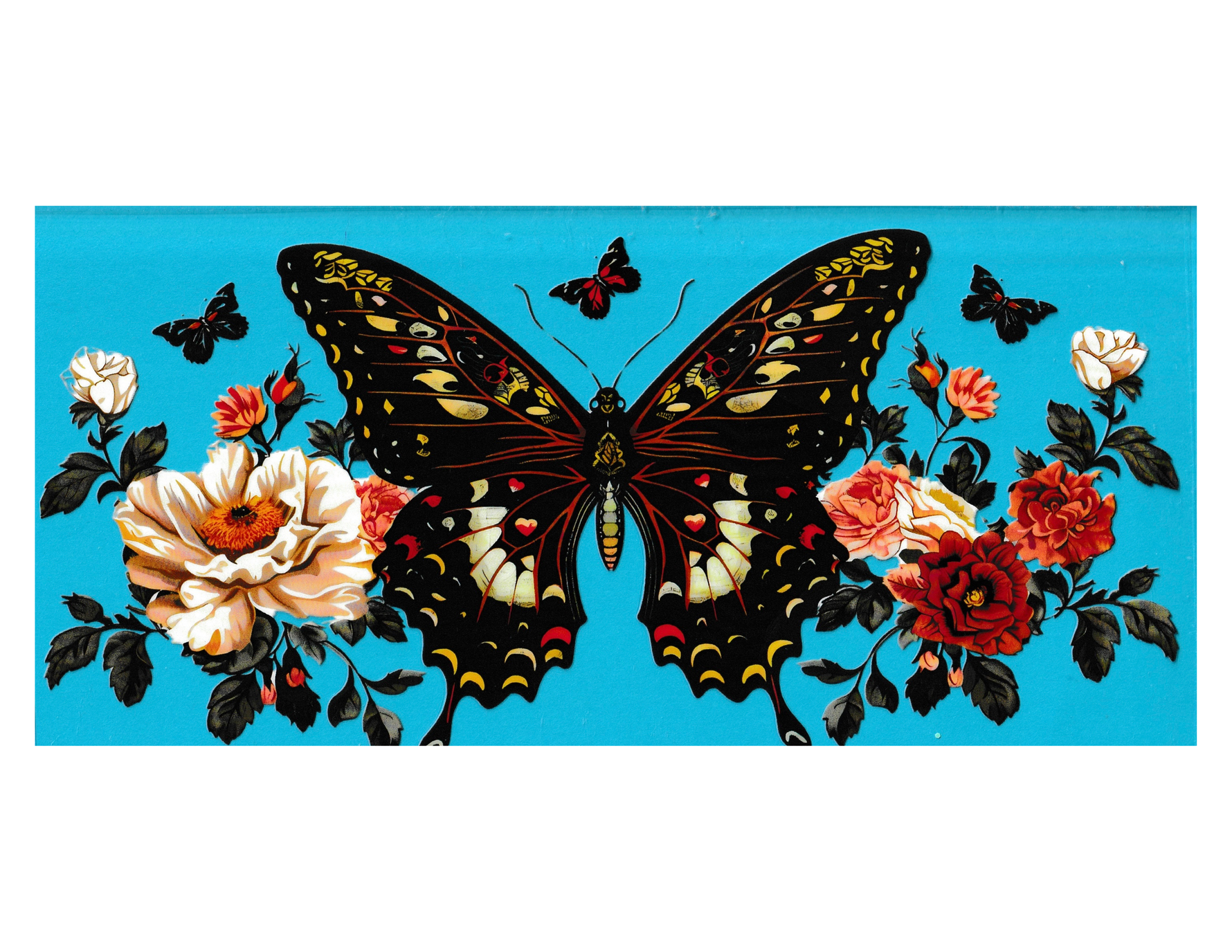 16oz Cup Wrap Butterfly