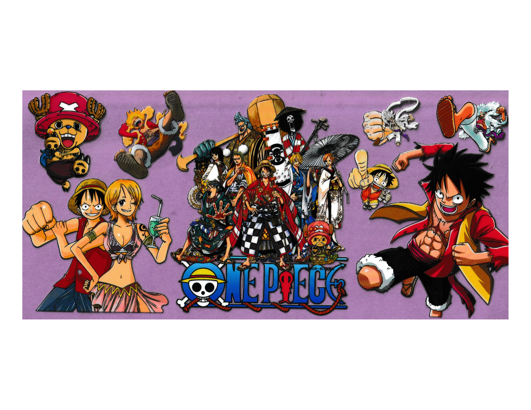 16oz Cup Wrap Anime Piece