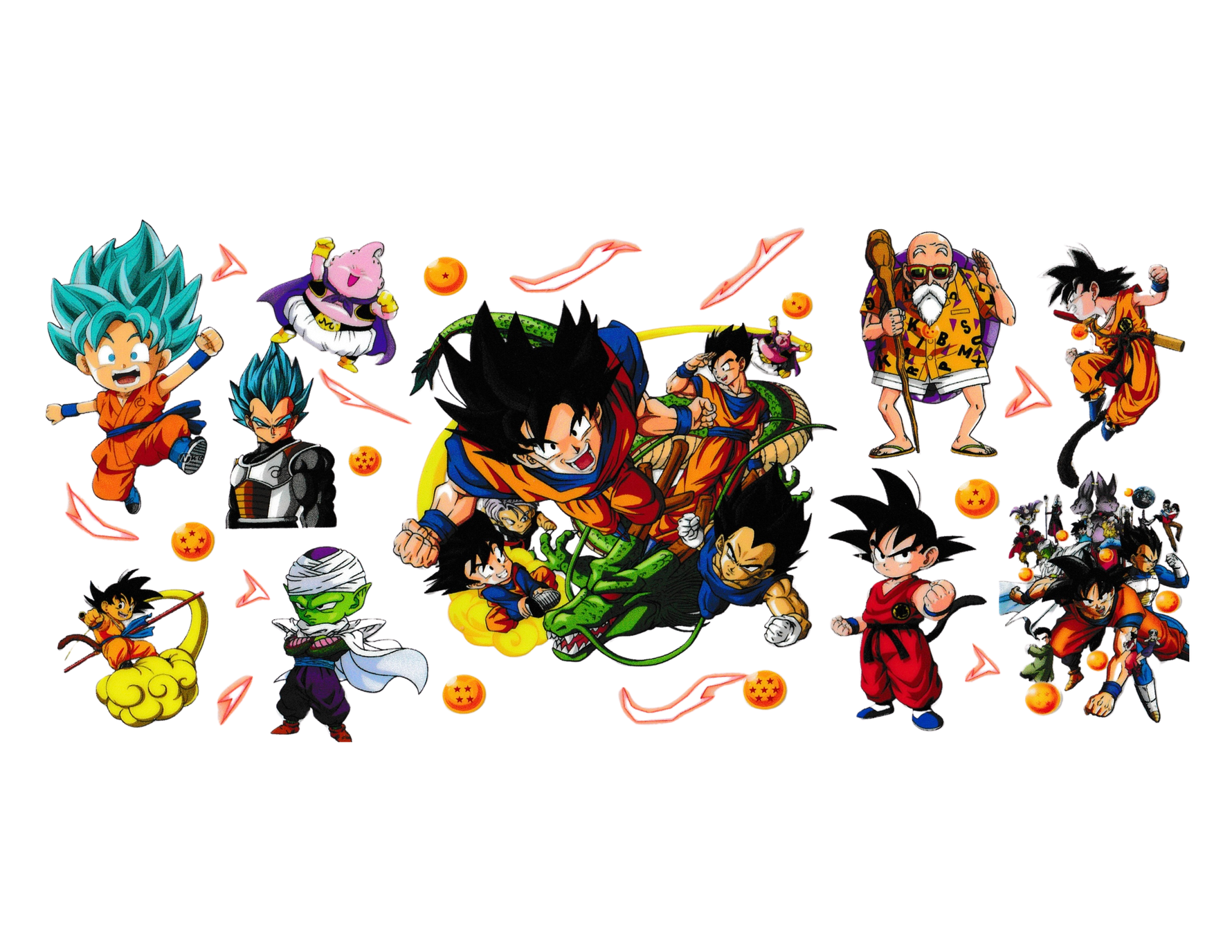 16oz Cup Wrap Anime Ball
