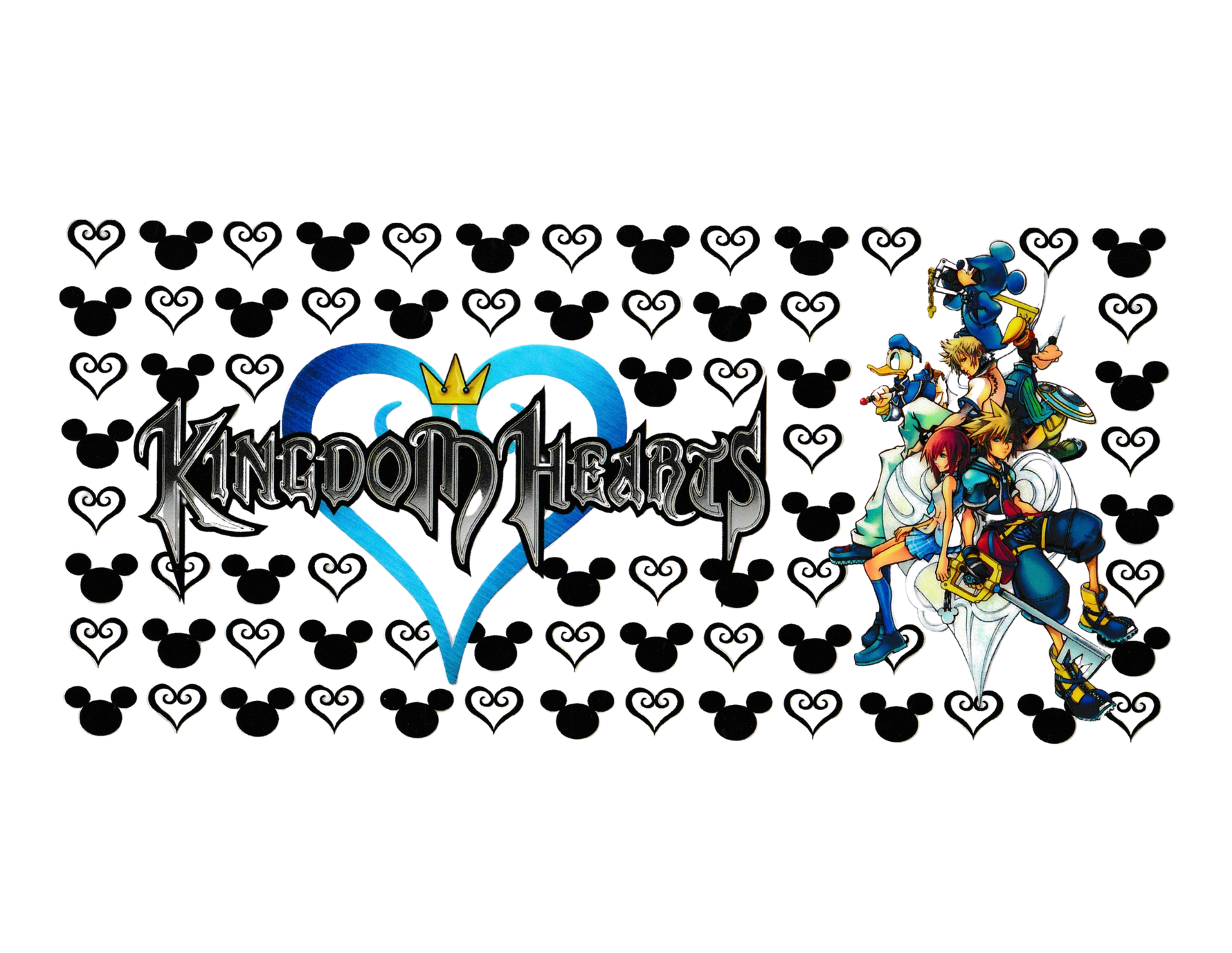 16oz Cup Wrap Game K Hearts