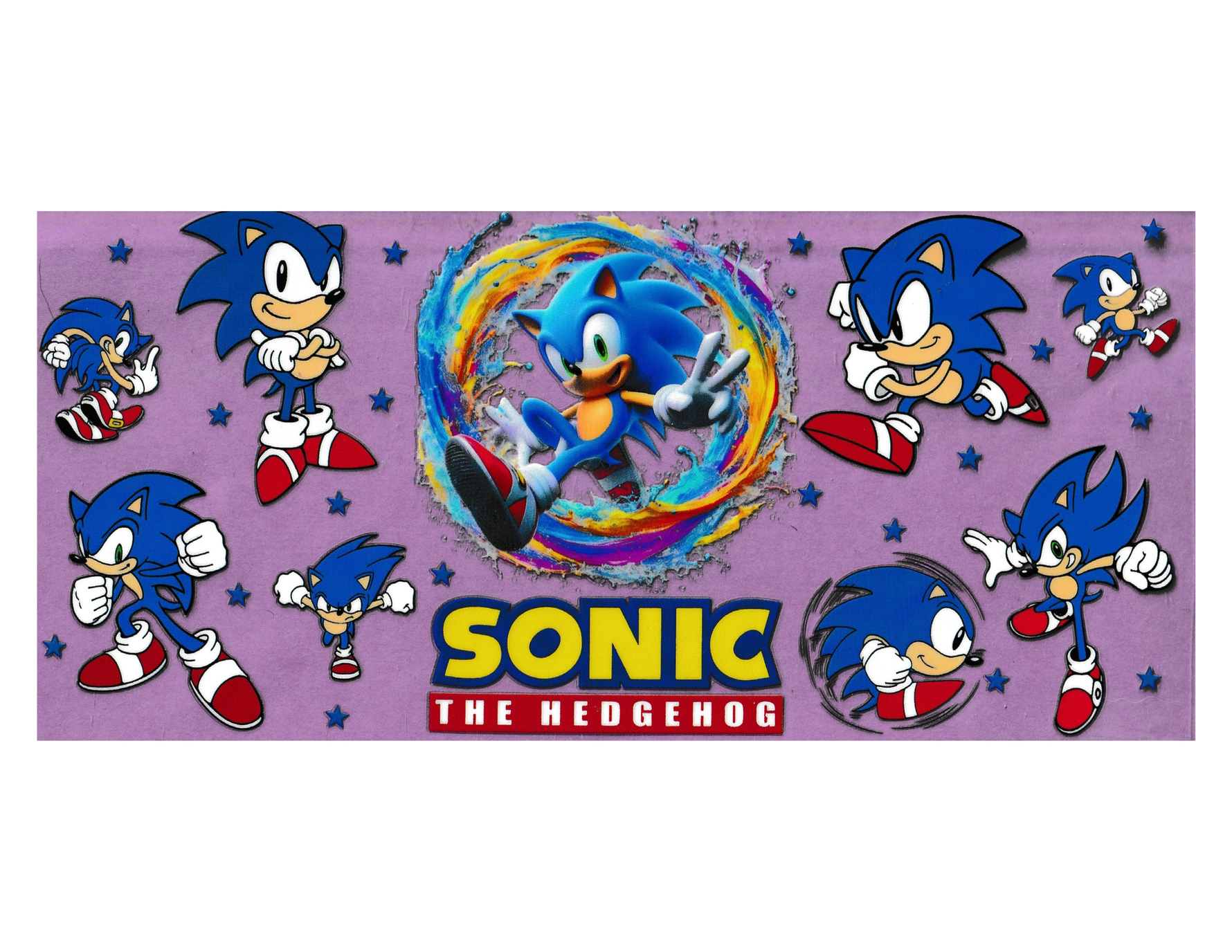16oz Cup Wrap Game Hedgehog
