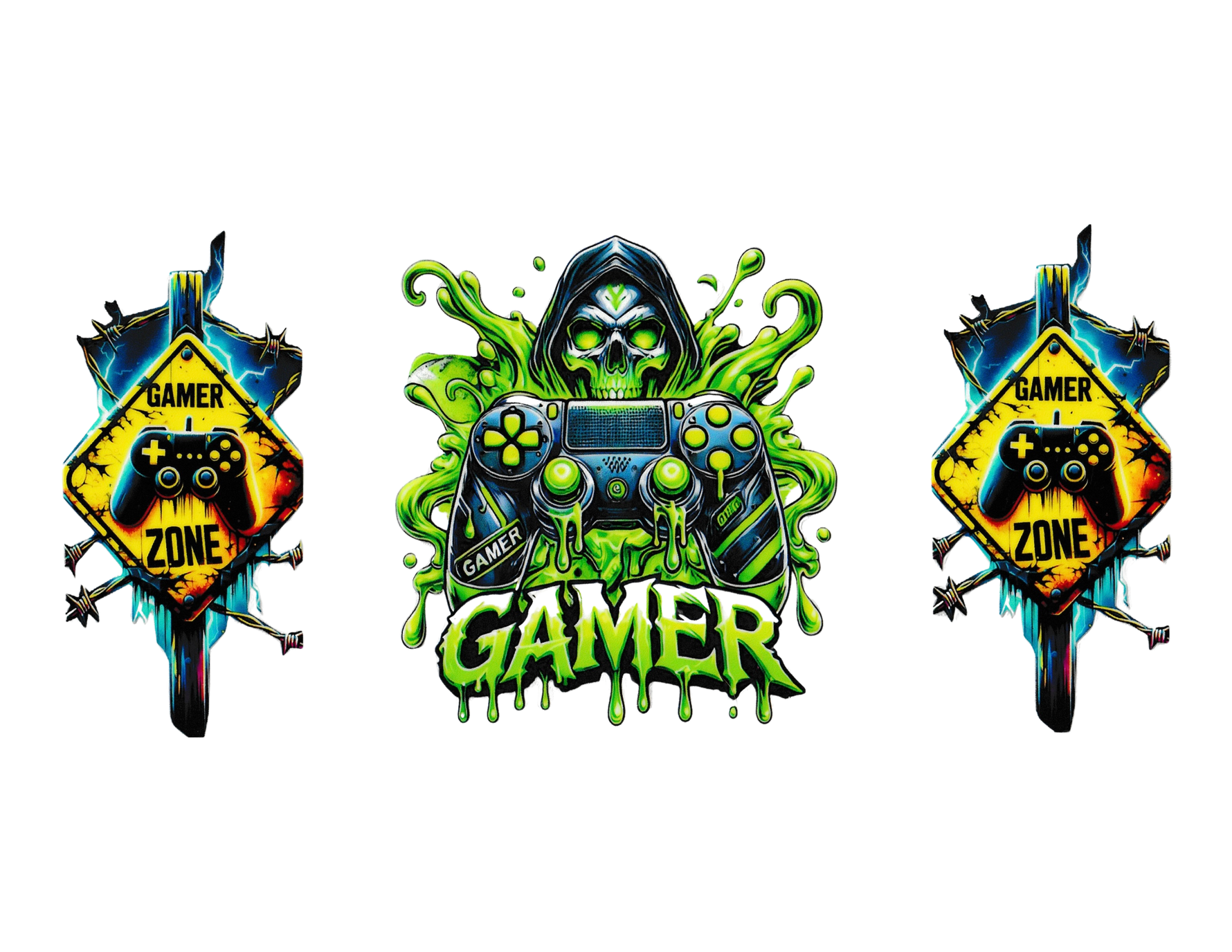 16oz Cup Wrap Gamer