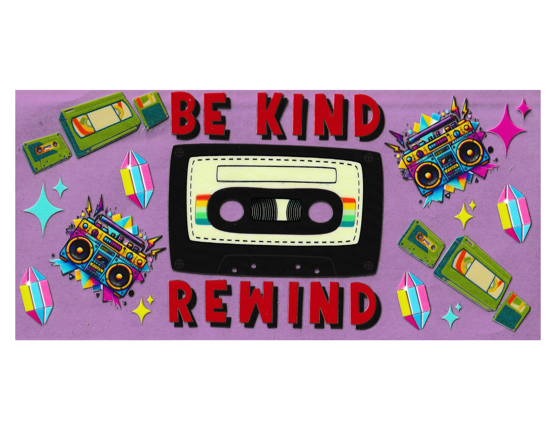 16oz Cup Wrap Be Kind Rewind