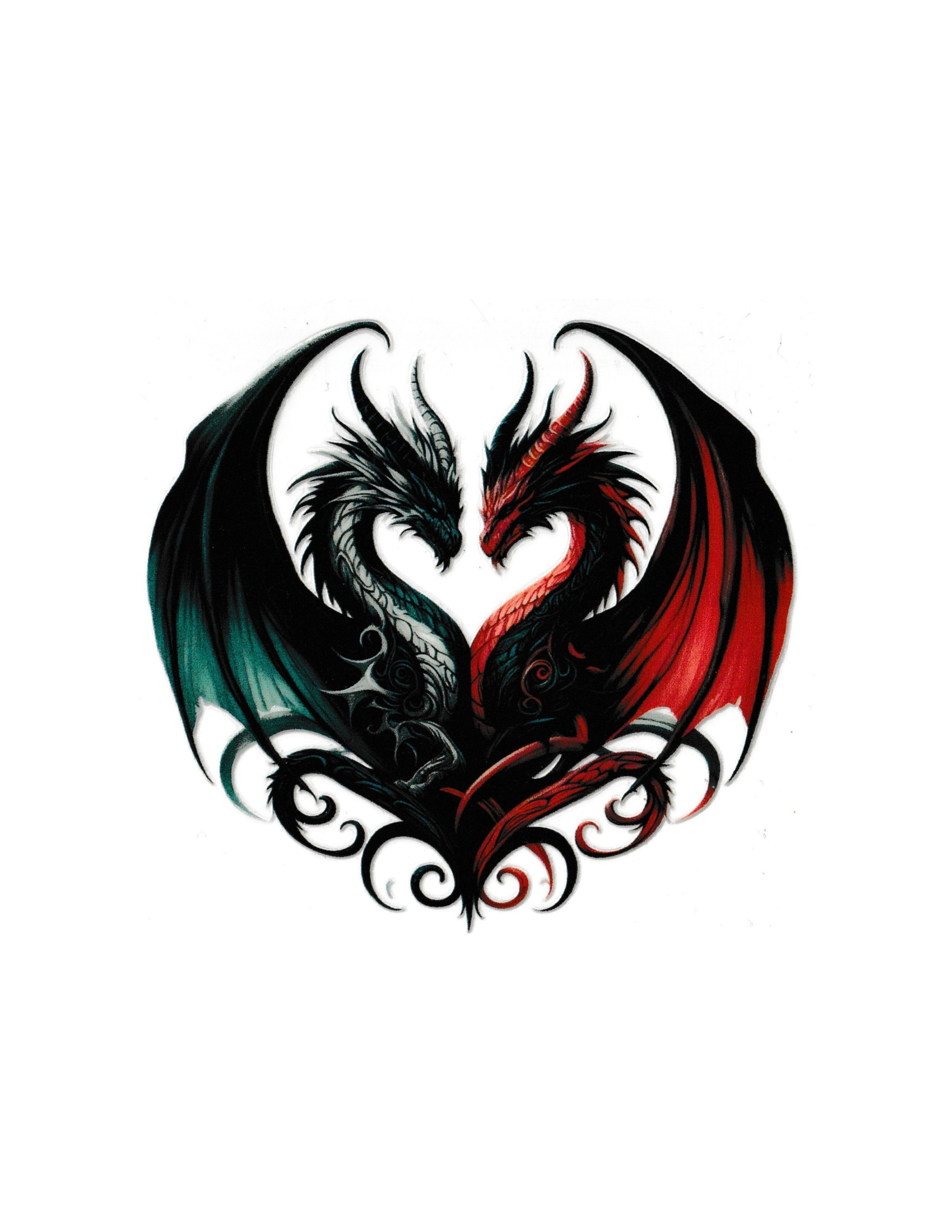 4in Cup Decal Dragon