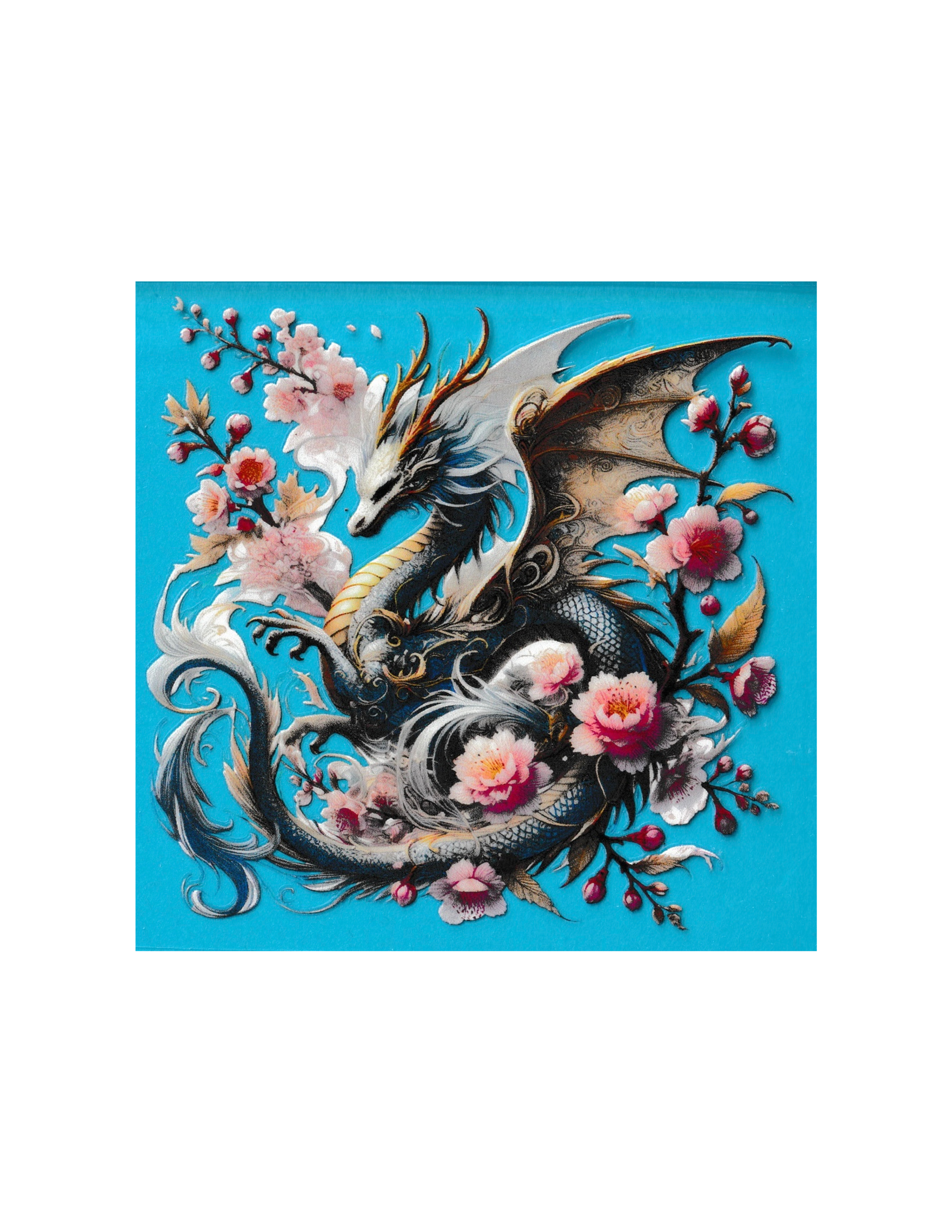 4in Cup Decal Dragon
