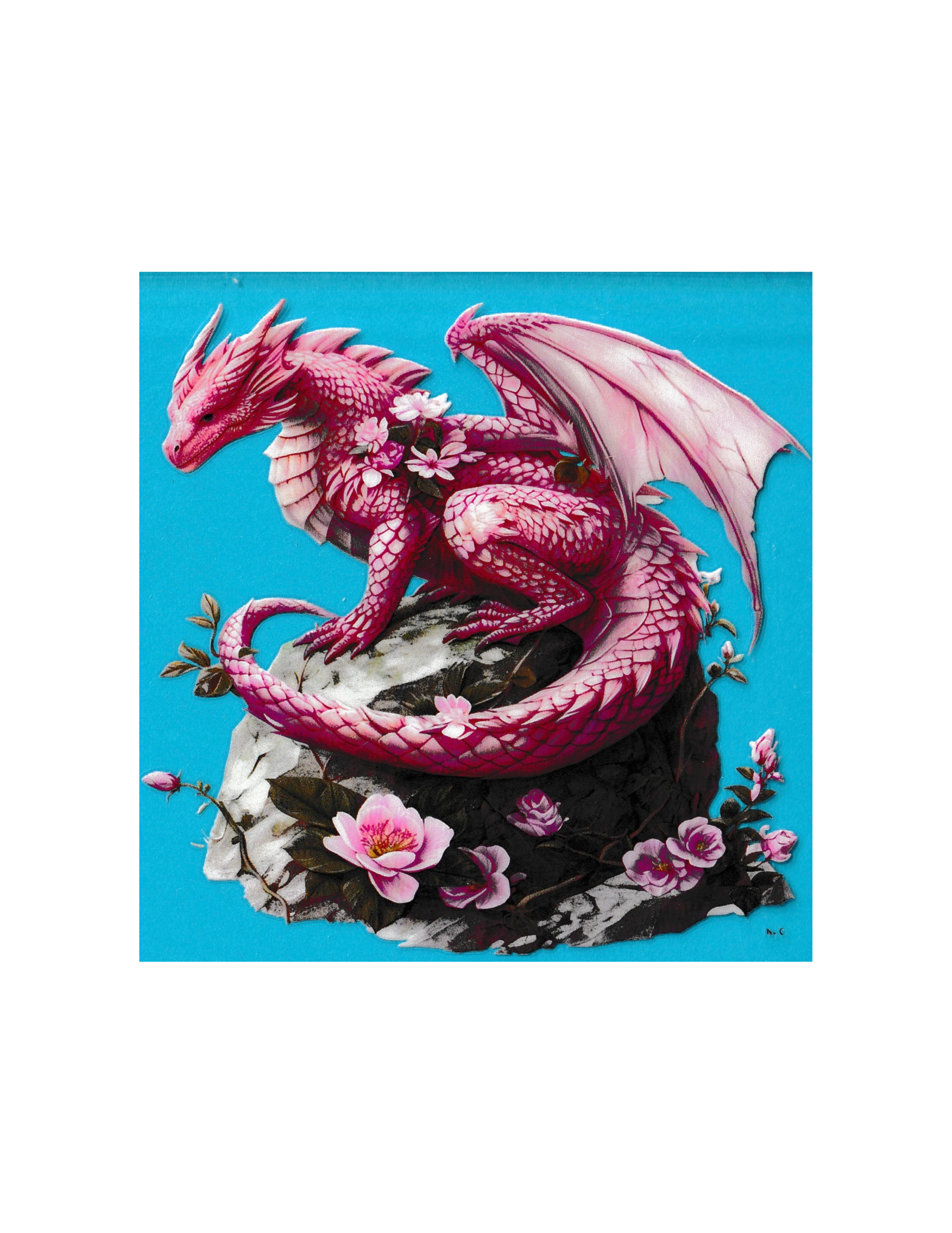 4in Cup Decal Dragon