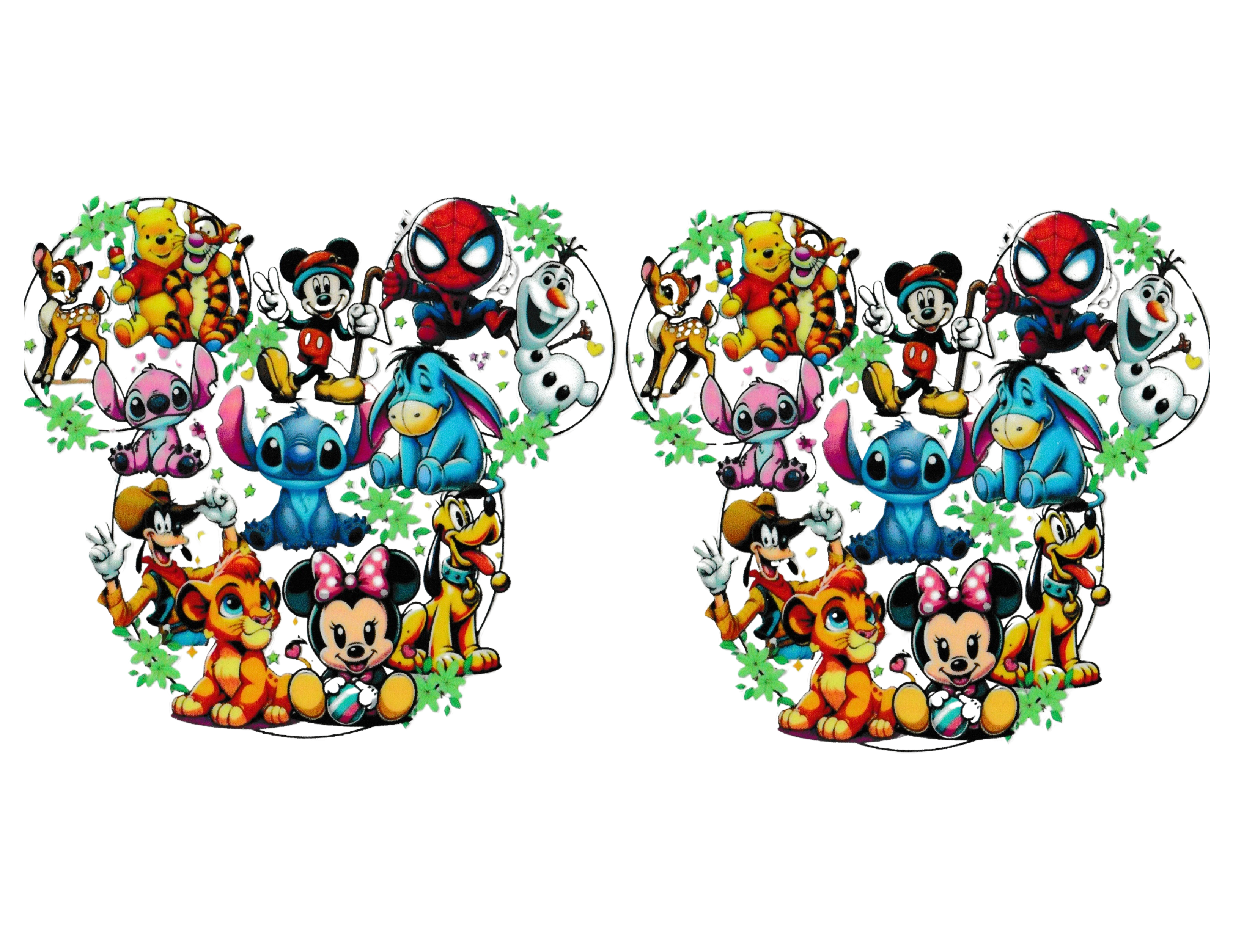 16oz Cup Wrap Multiple Characters