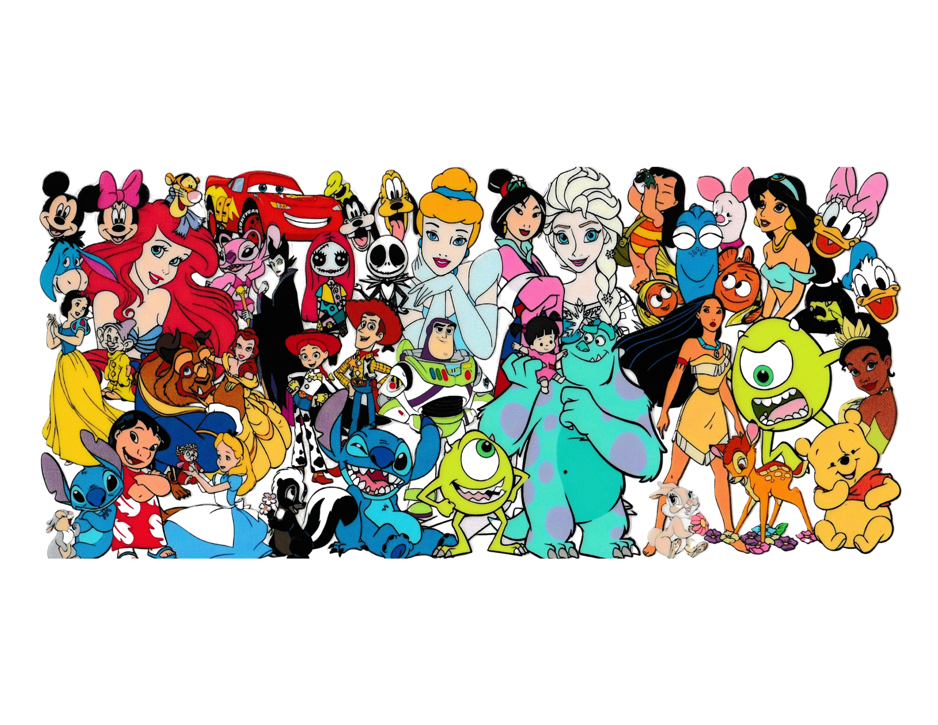 16oz Cup Wrap Multiple Characters
