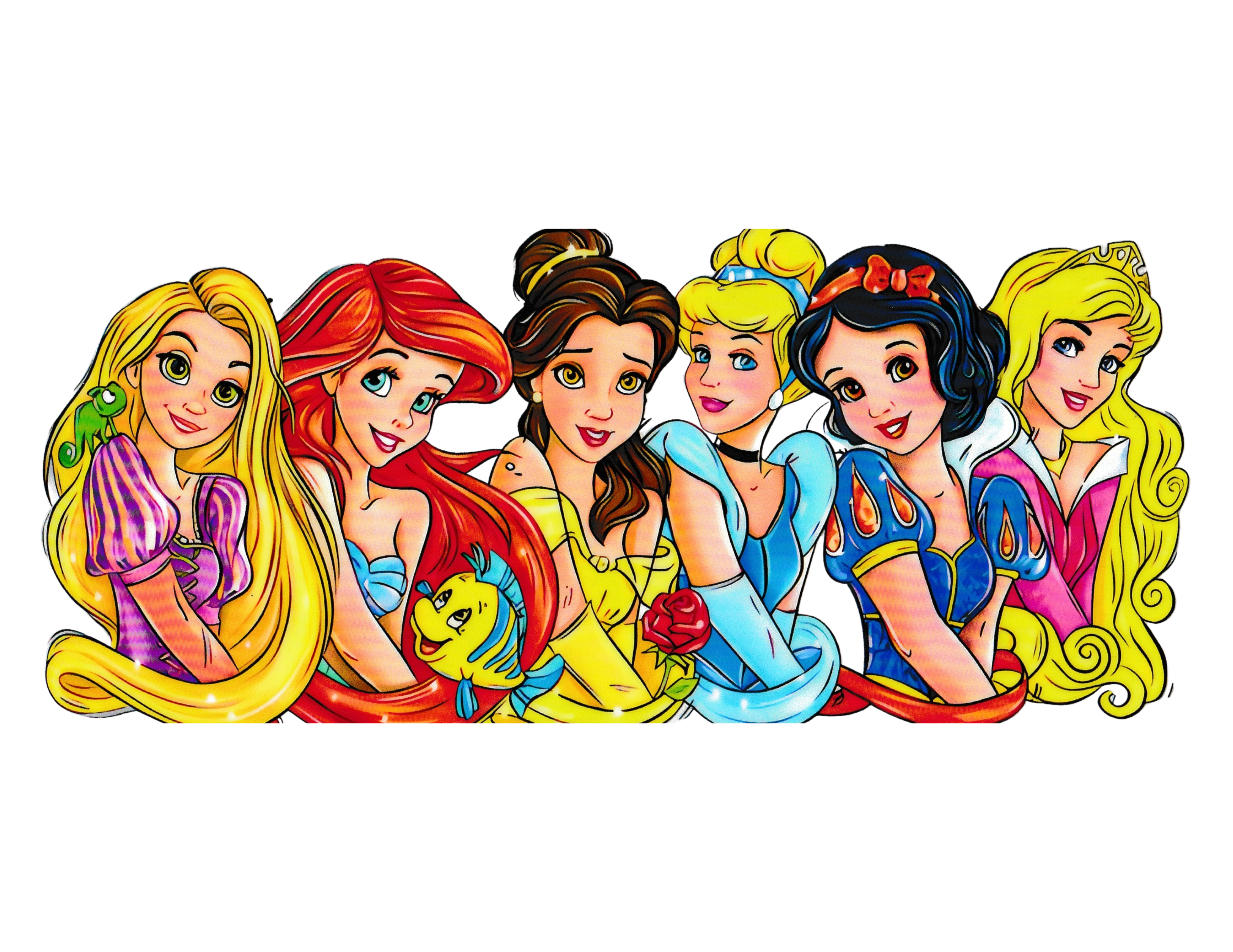 16oz Cup Wrap Multiple Princesses