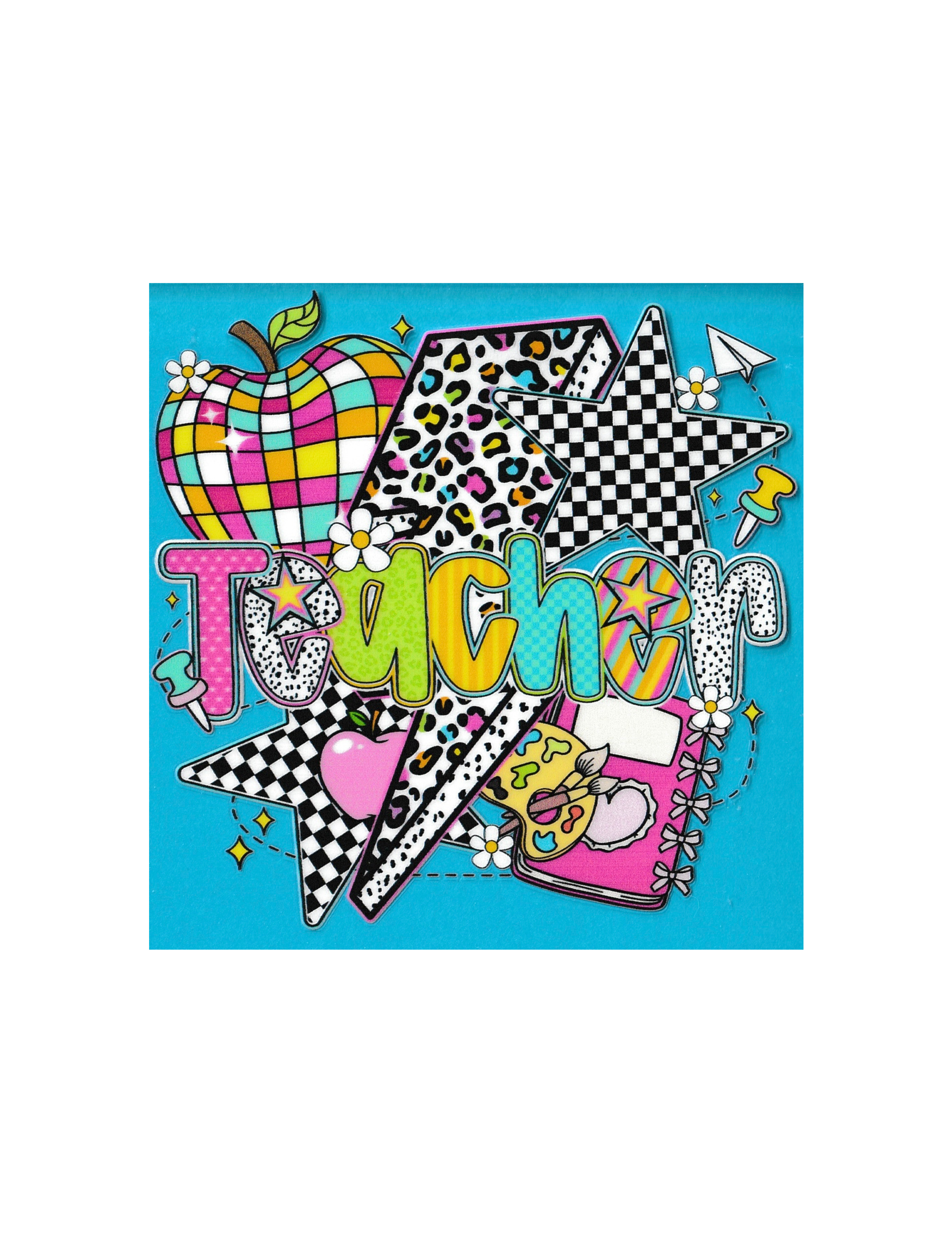 4in Cup Decal Teacher
