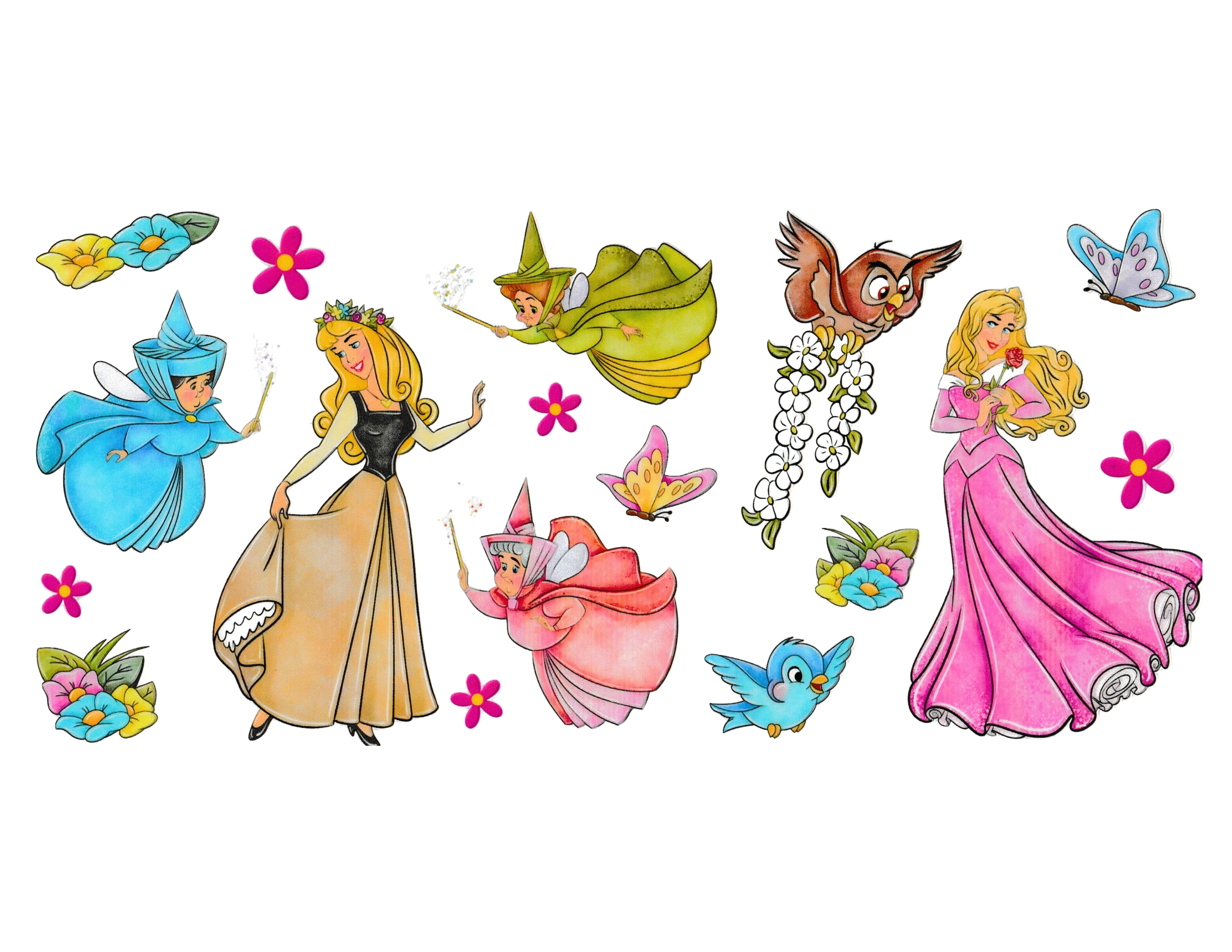 16oz Cup Wrap Sleeping Princess