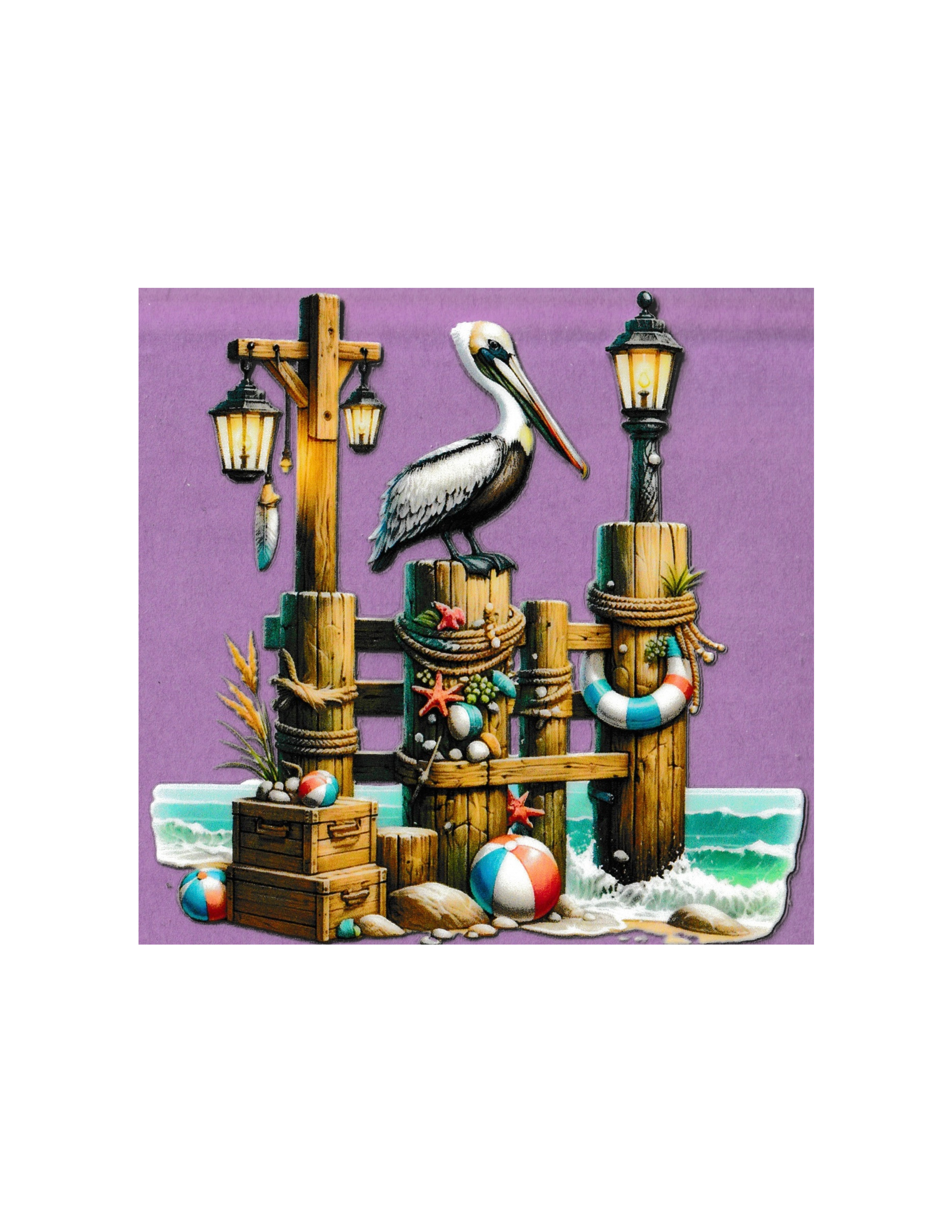 4in Cup Decal Beach