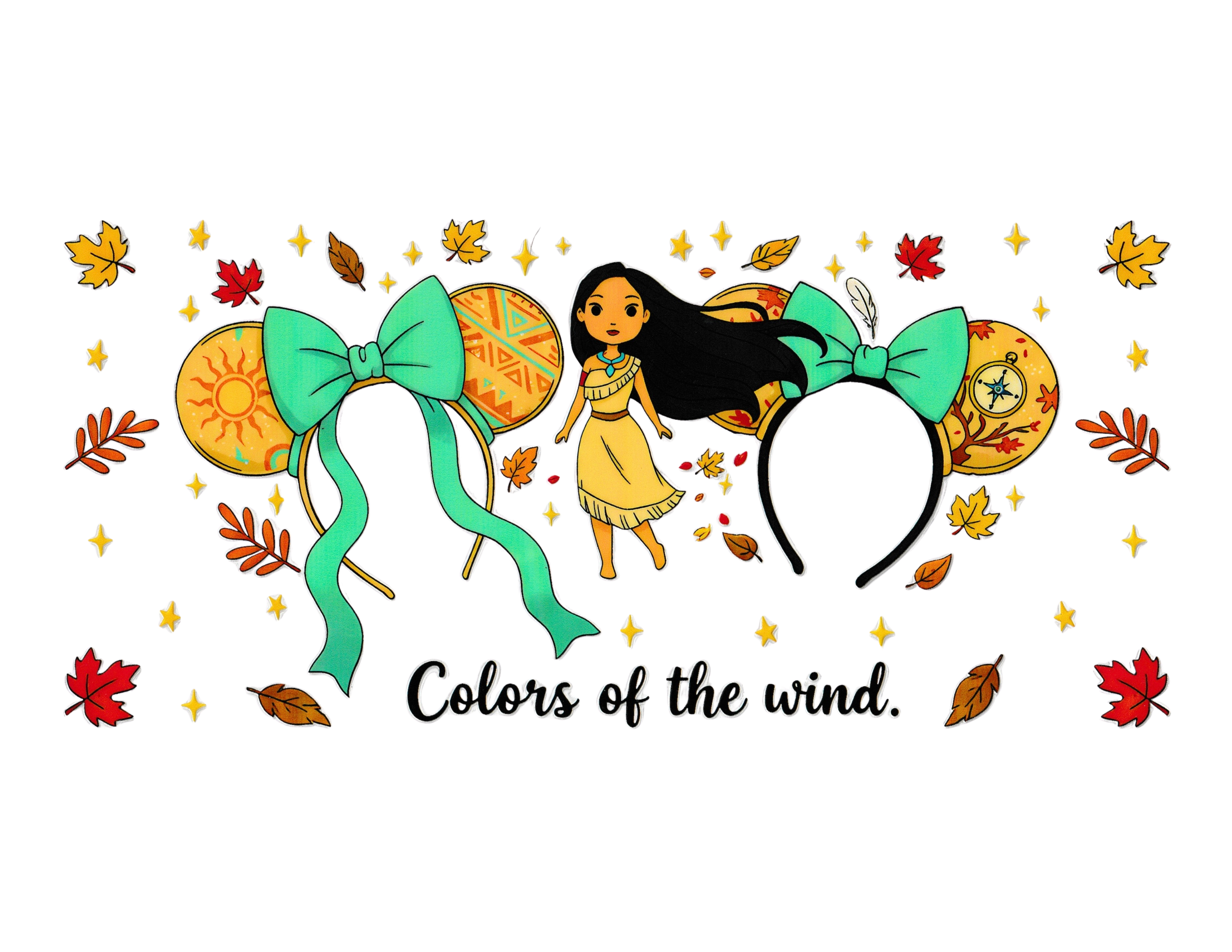 16oz Cup Wrap Colors of the Wind Princess