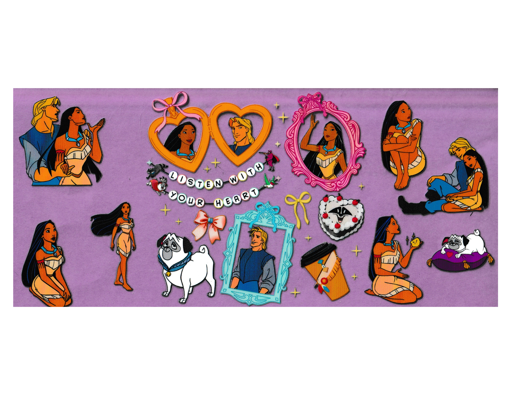 16oz Cup Wrap Colors of the Wind Princess