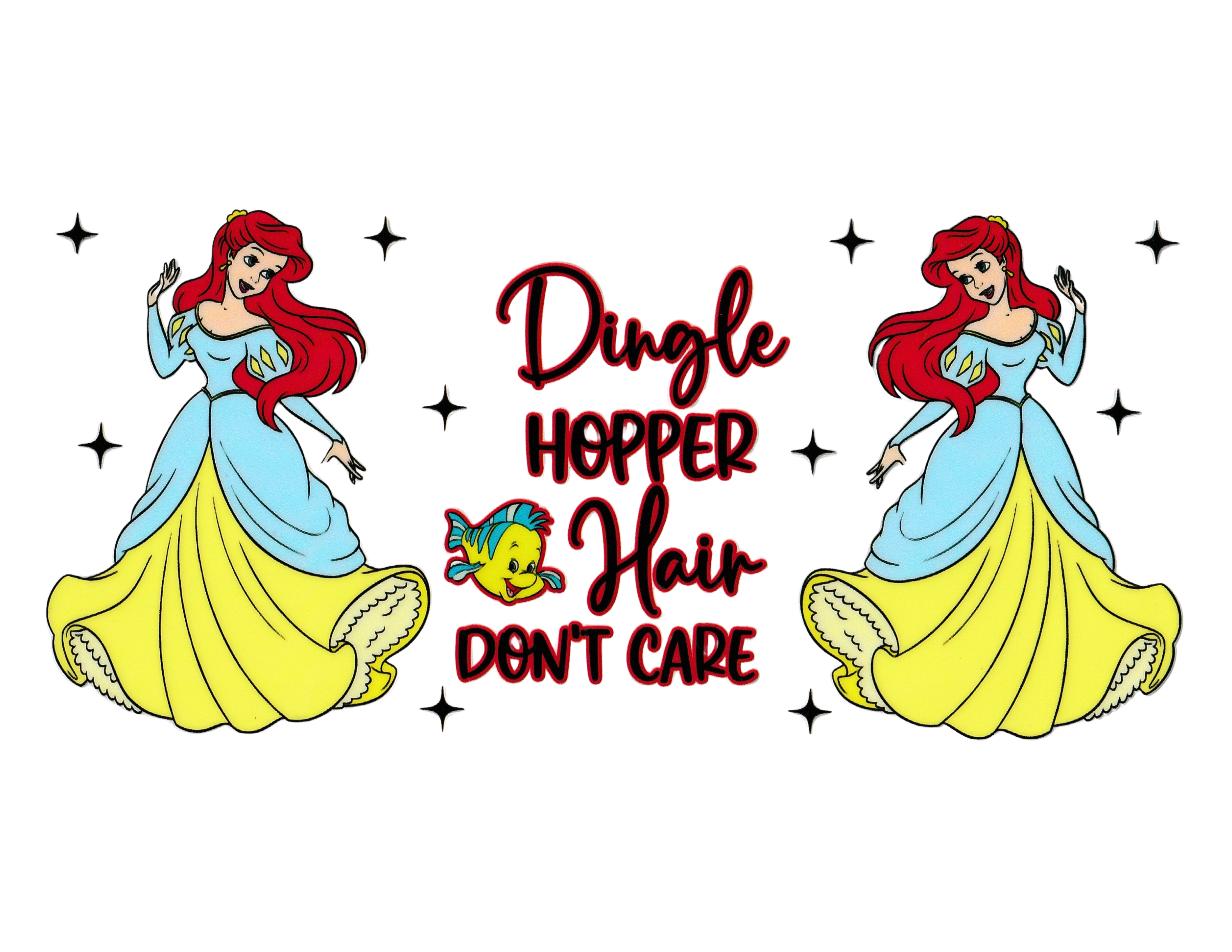 16oz Cup Wrap Mermaid Princess
