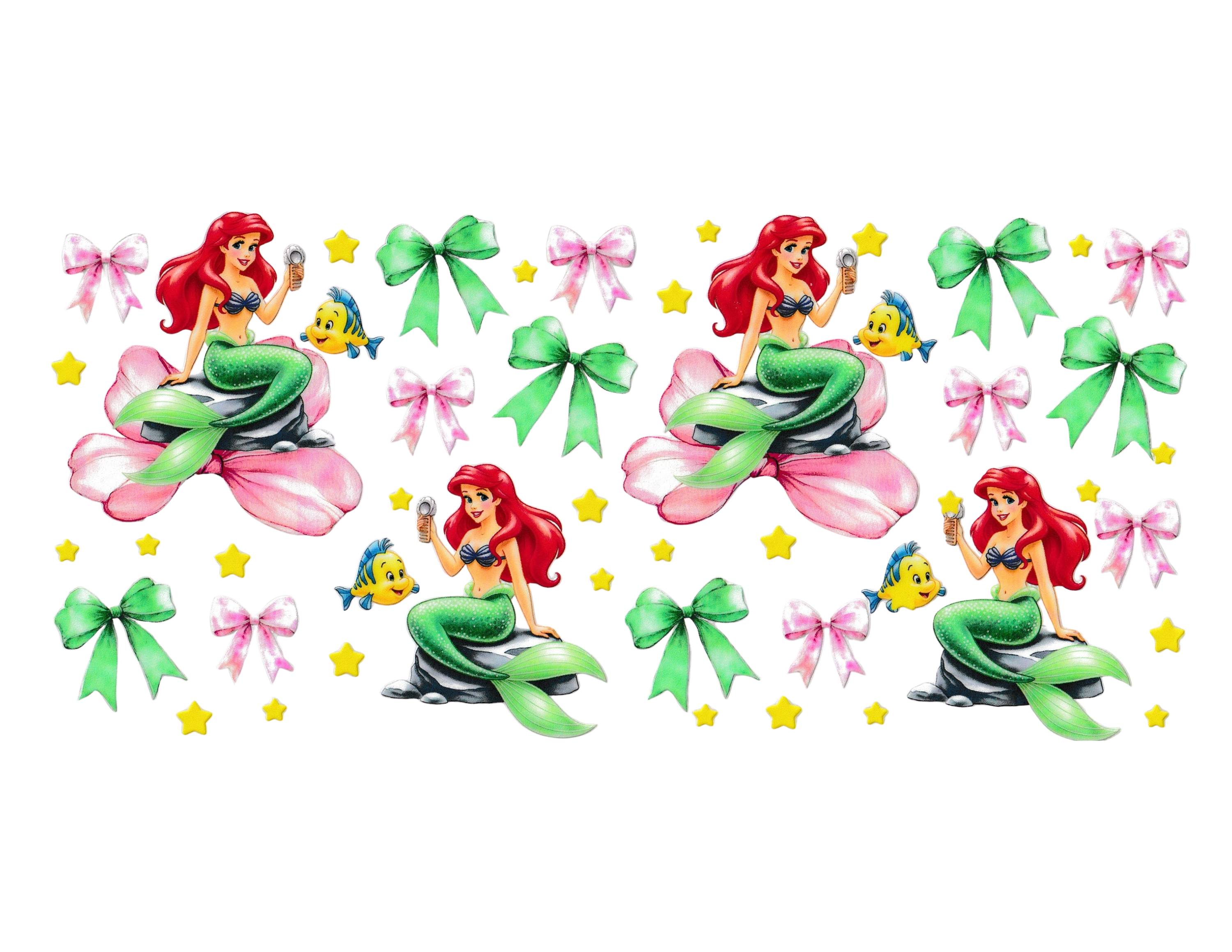 16oz Cup Wrap Mermaid Princess