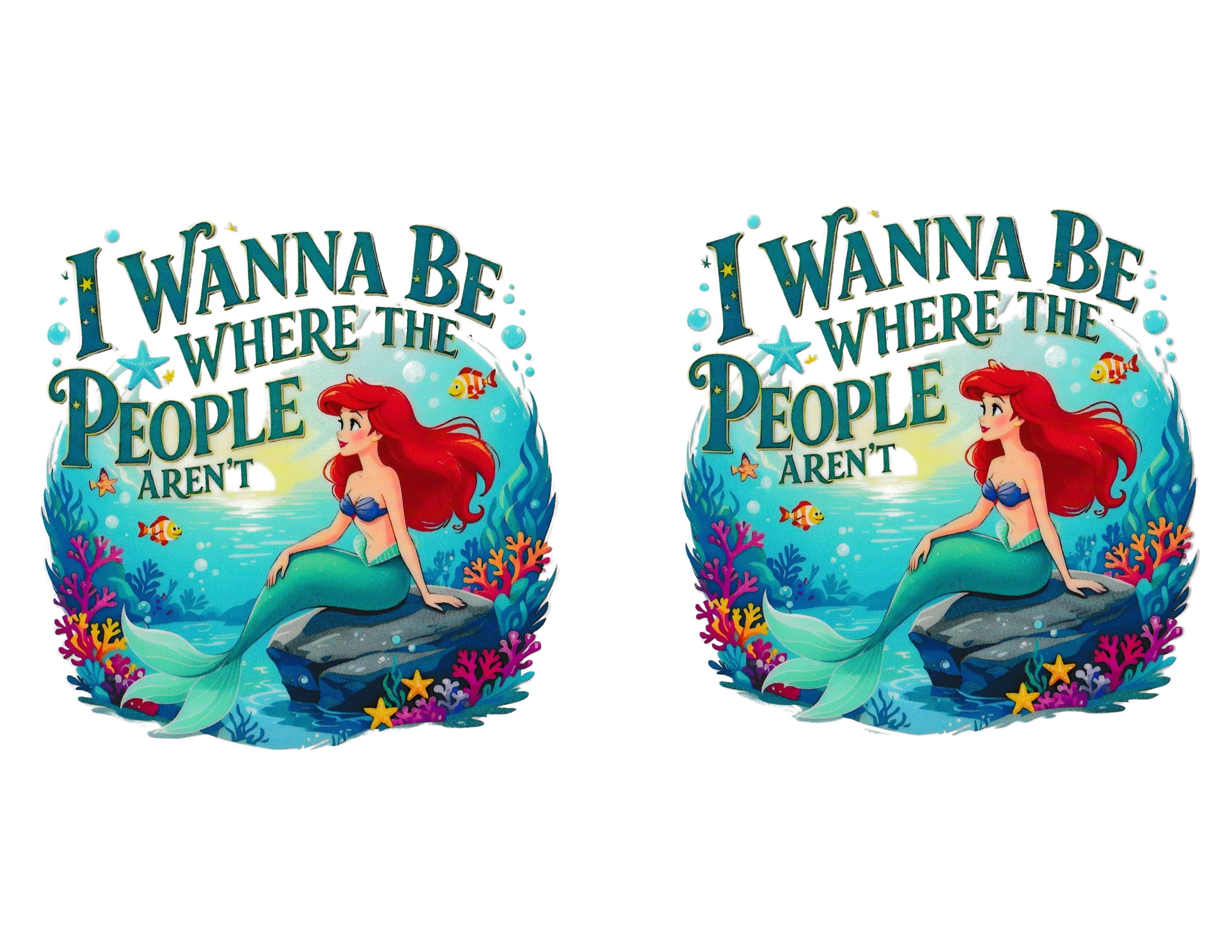 16oz Cup Wrap Mermaid Princess