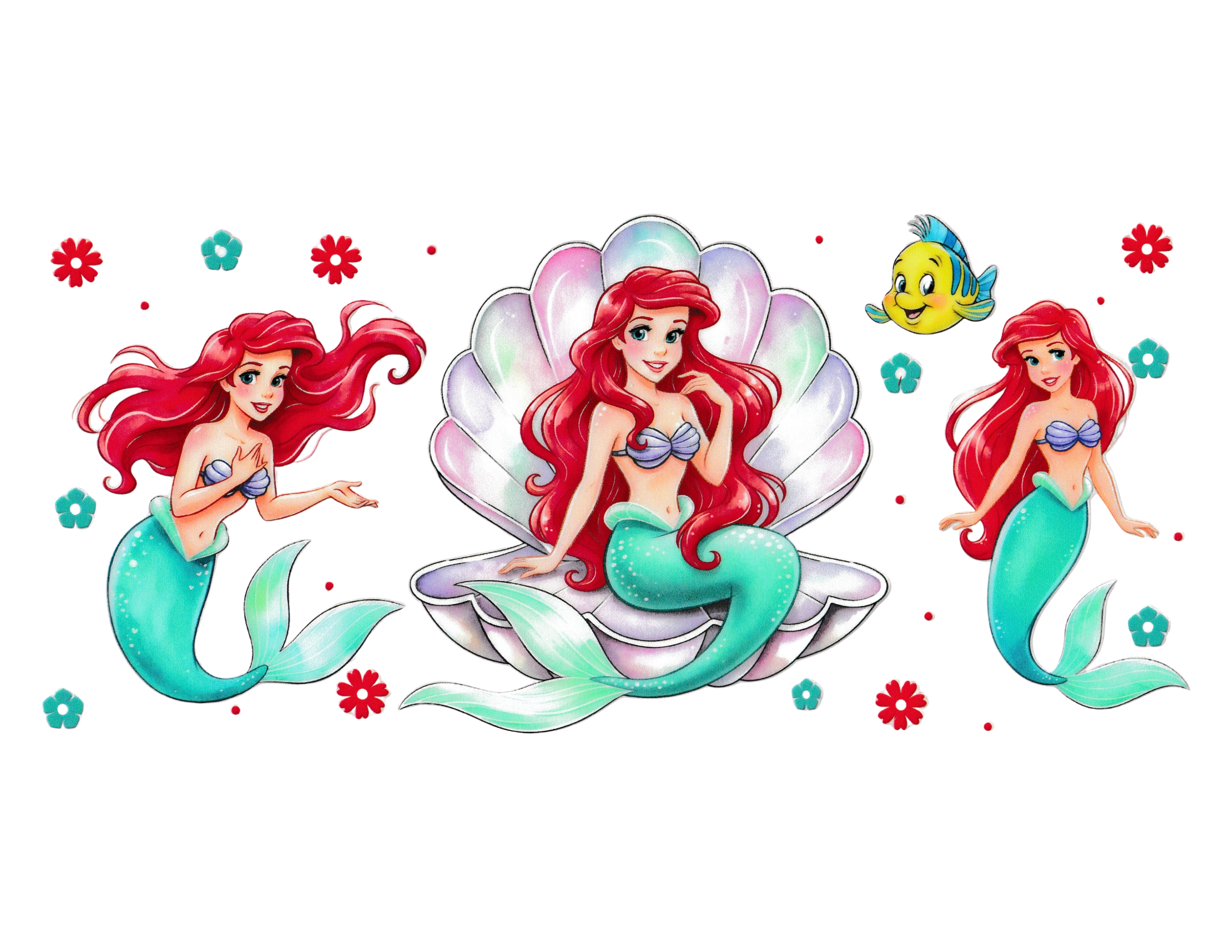 16oz Cup Wrap Mermaid Princess