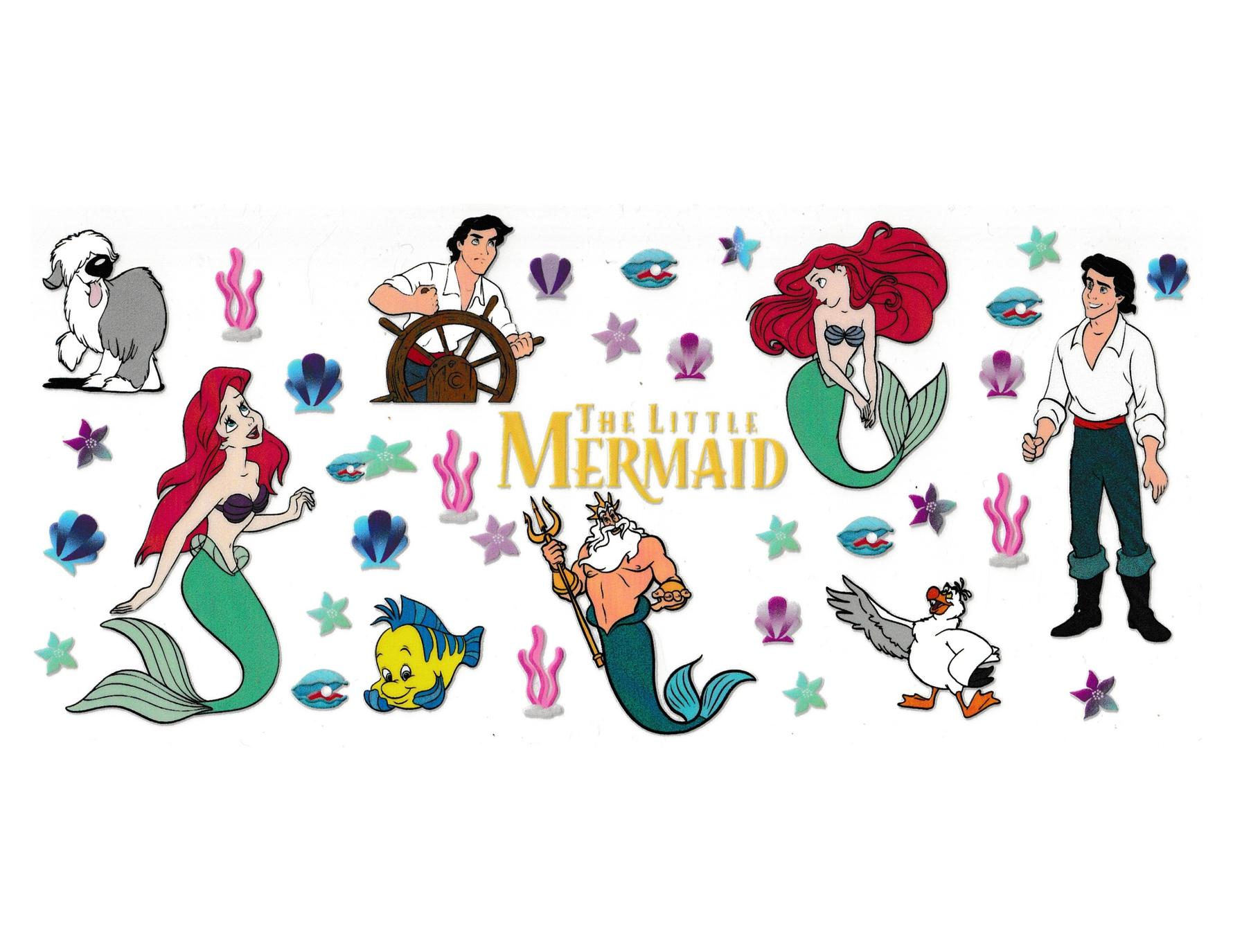 16oz Cup Wrap Mermaid Princess