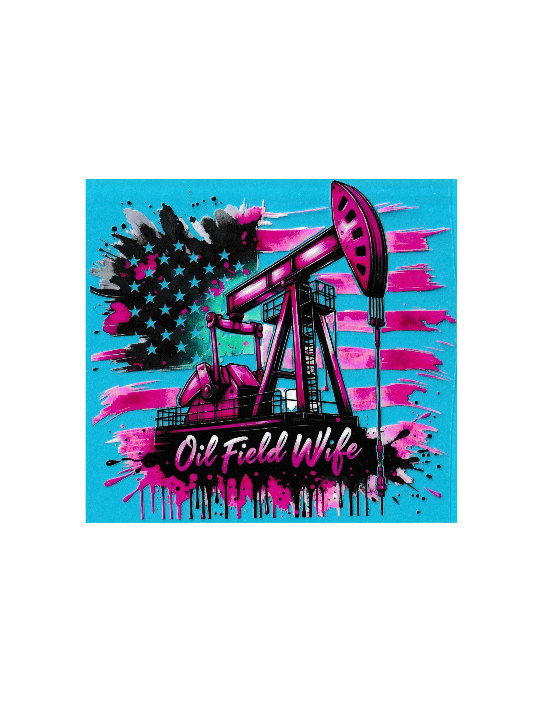 4in Cup Decal Oilfield