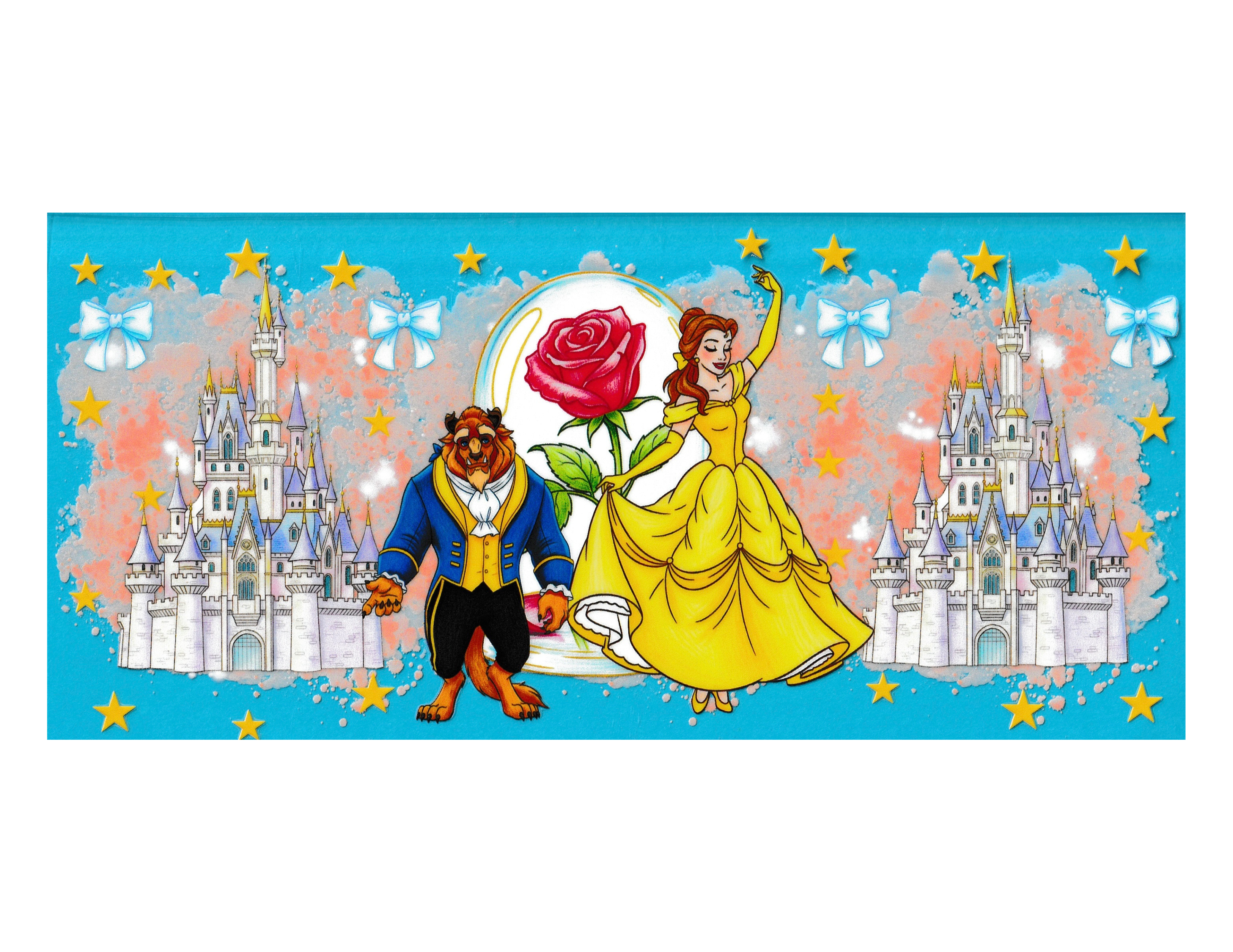 16oz Cup Wrap Book lover Princess
