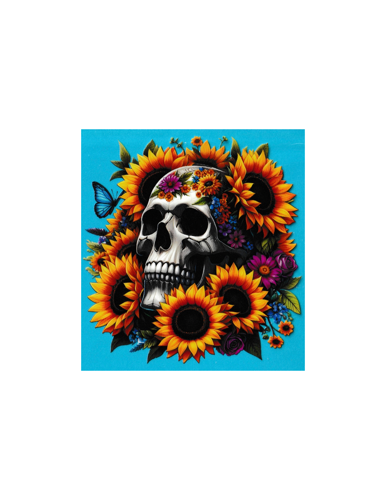 4in Cup Decal Skulls