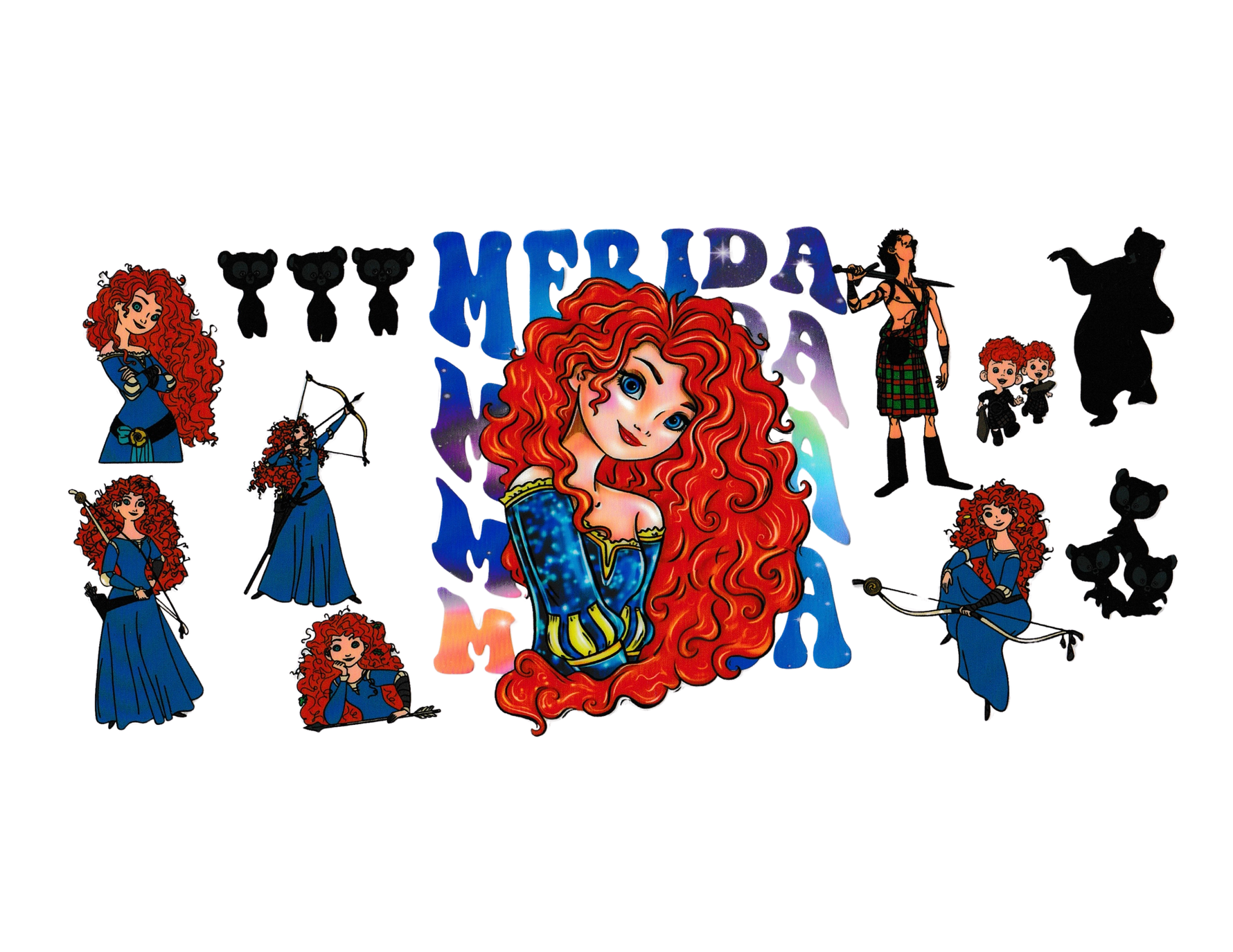 16oz Cup Wrap Brave Princess