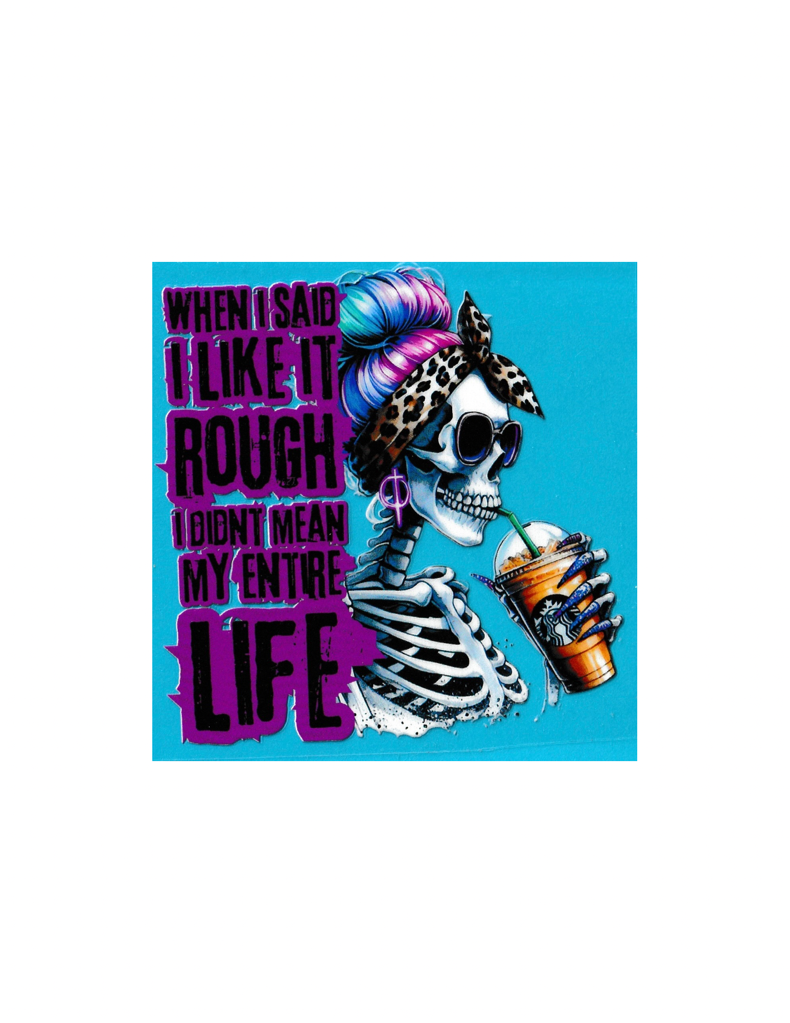 4in Cup Decal Funny