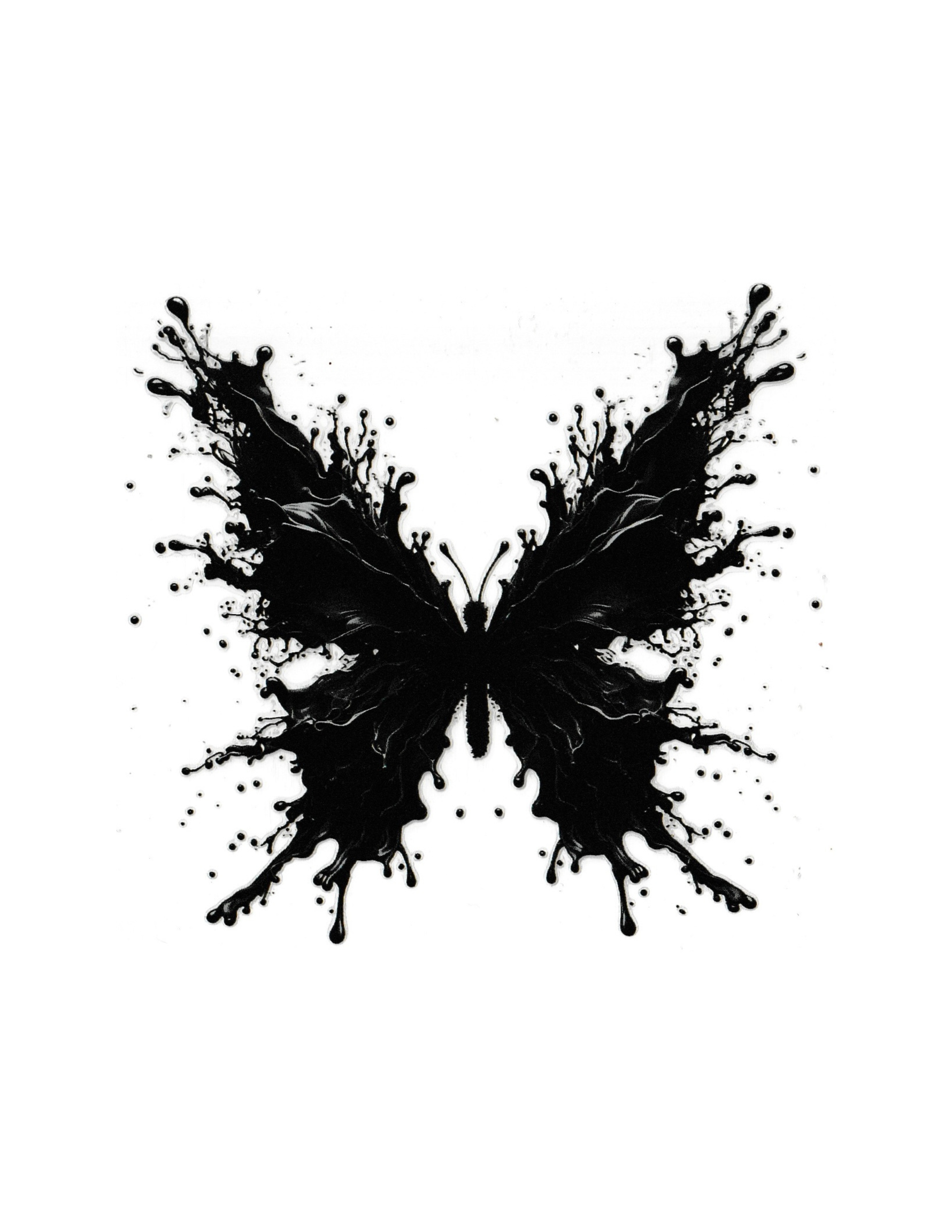 4in Cup Decal Butterfly