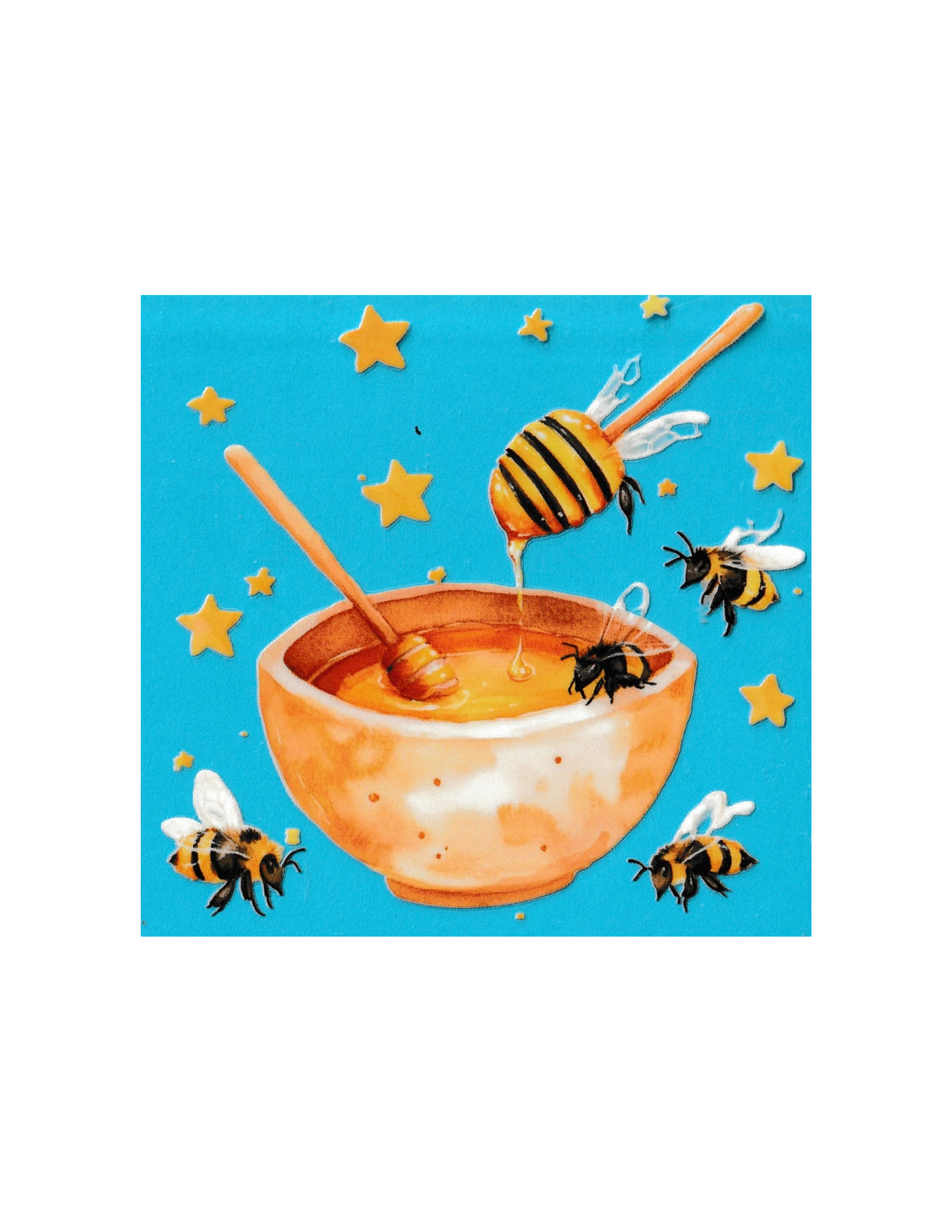 4in Cup Decal Bee