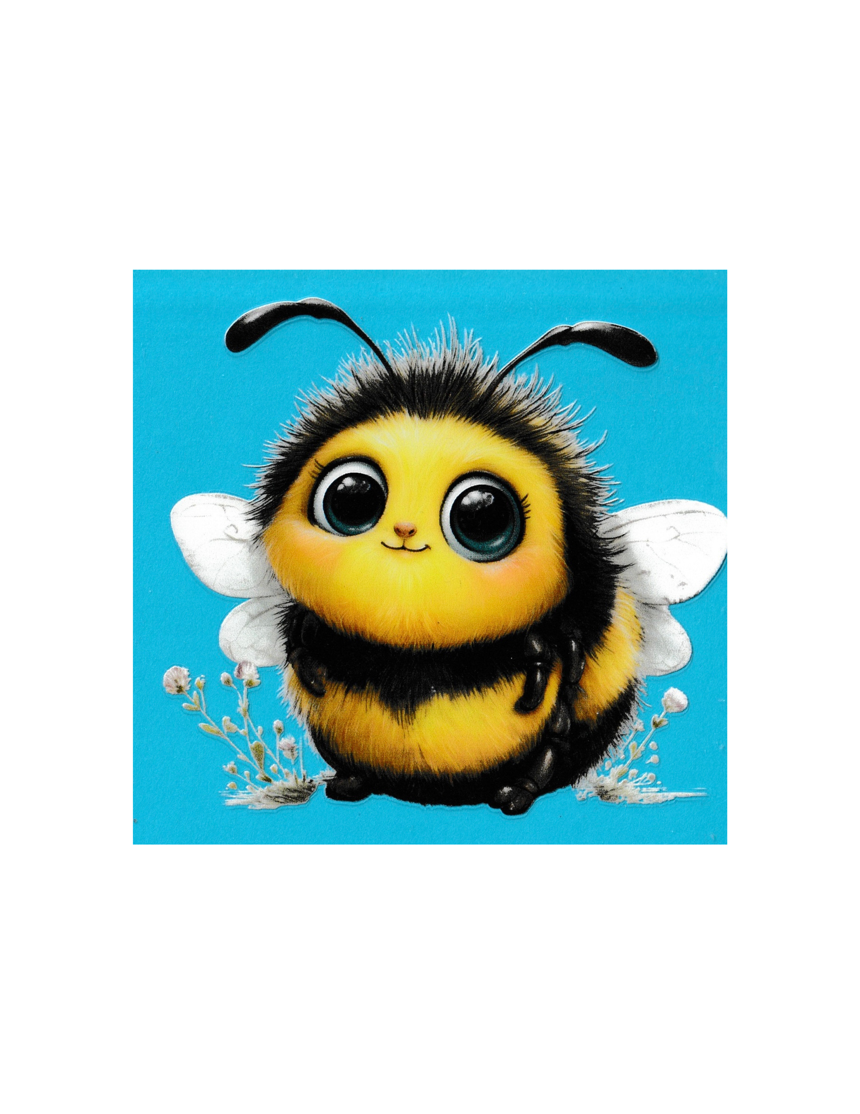 4in Cup Decal Bee