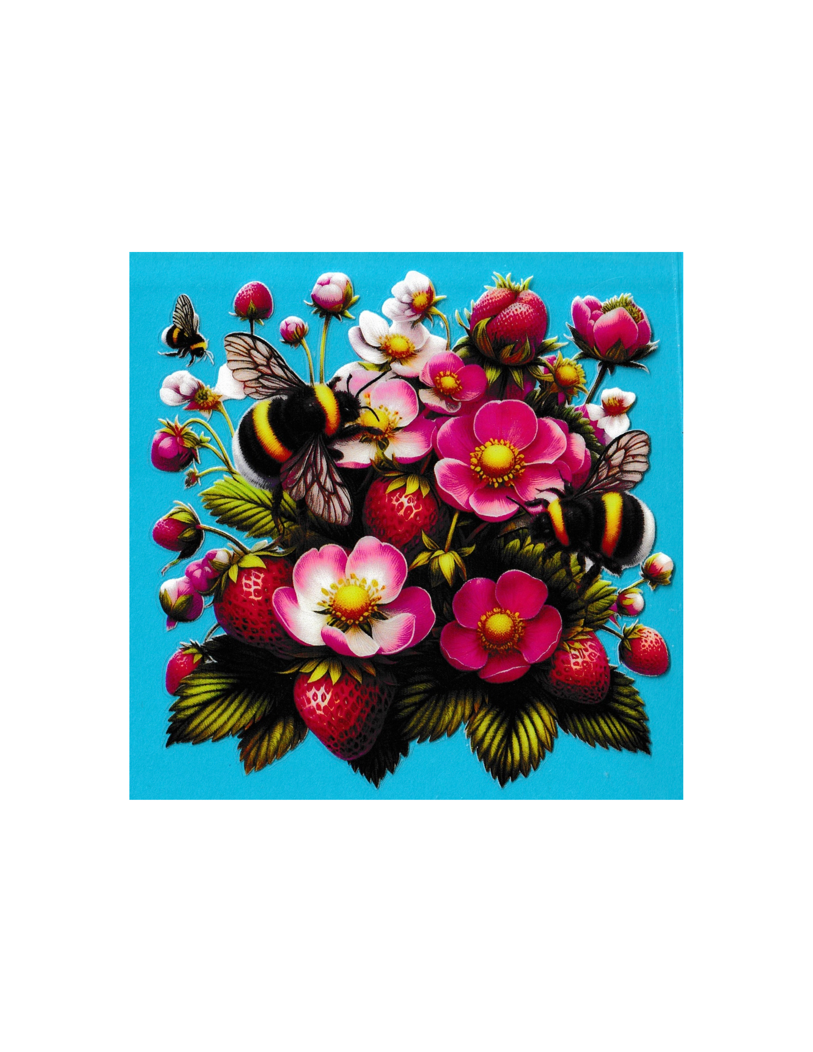 4in Cup Decal Bee