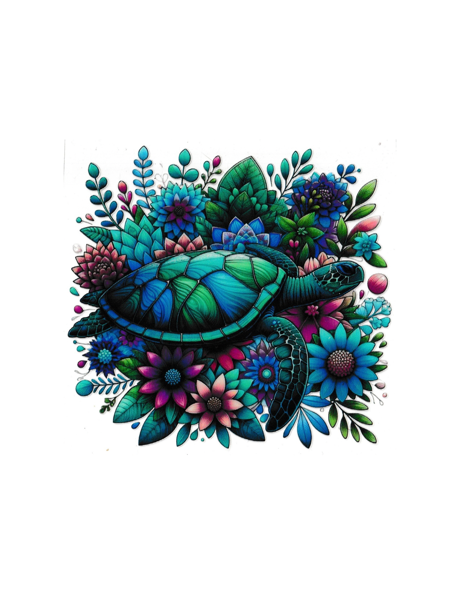 4in Cup Decal Turtle